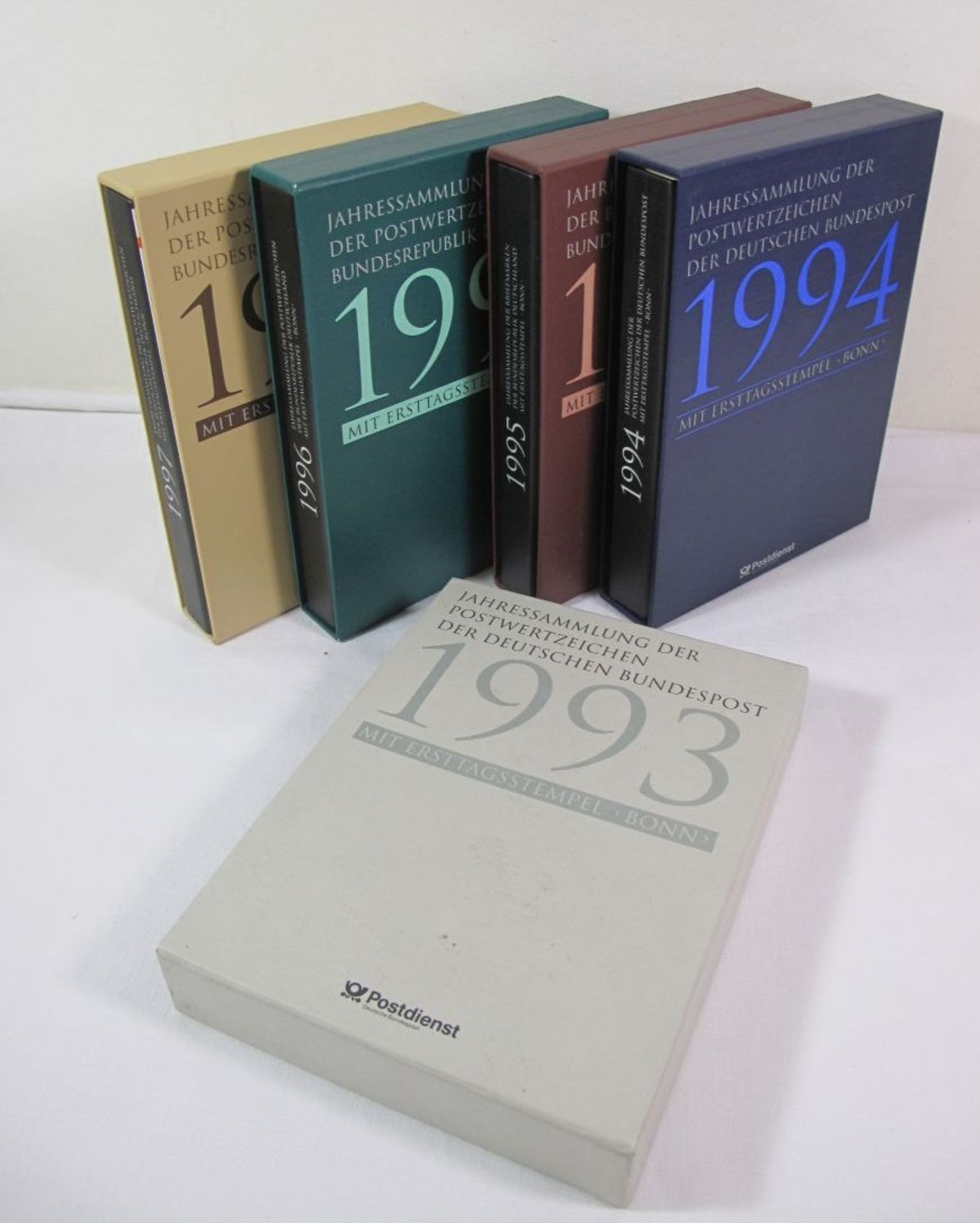 Jahressammlungen der Bundespost von 1993-1997..