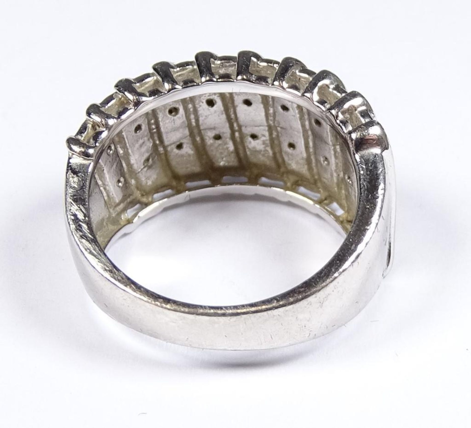 Ring,Silber -925- mit Brillanten,6,1gr., RG 53 - Bild 3 aus 3