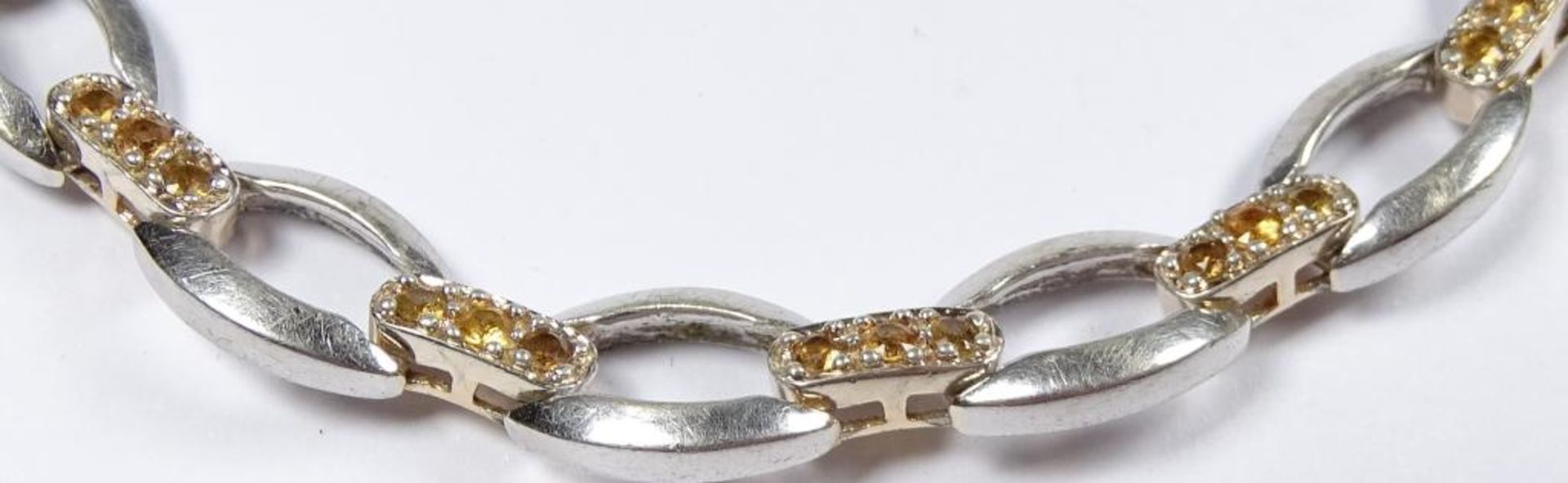 Armband,Silber 925/000 mit Citrine,L-19cm, 13,7gr. - Bild 2 aus 2