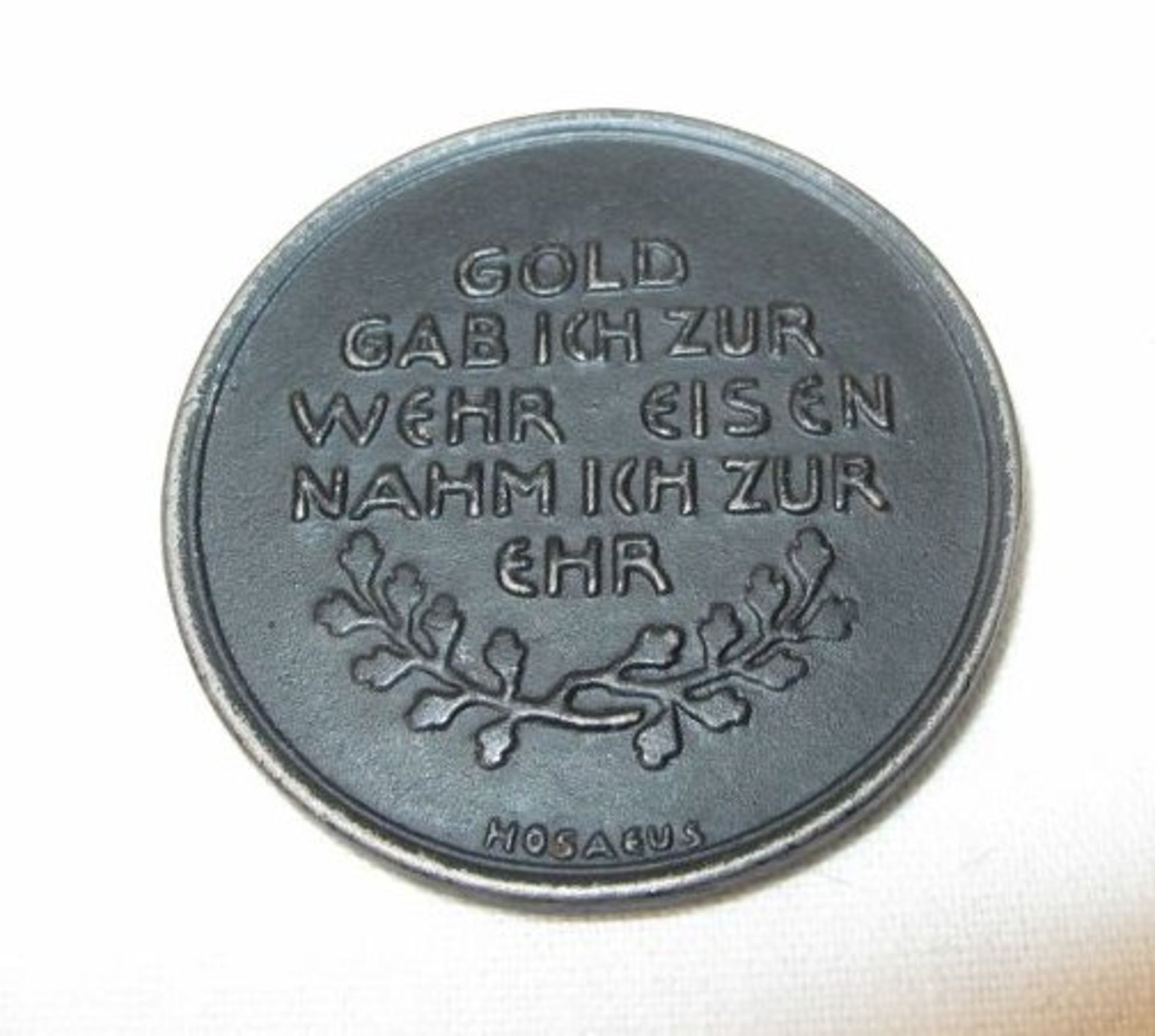 Medaille "Gold gab ich zur Wehr..." - Bild 2 aus 2