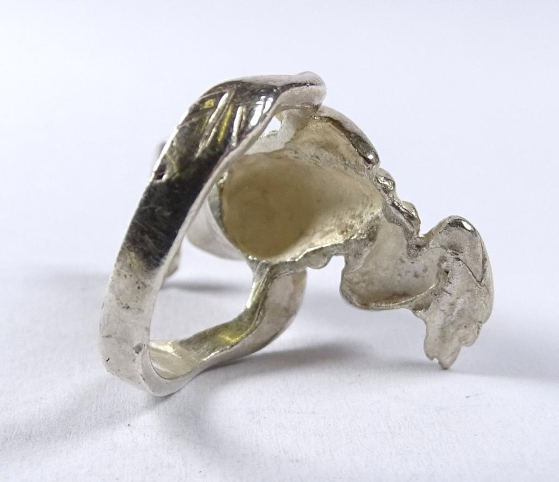 Ring,Froschform,Smaragde,Silber-925-,Gold,7,3gr., RG 52 - Bild 4 aus 5