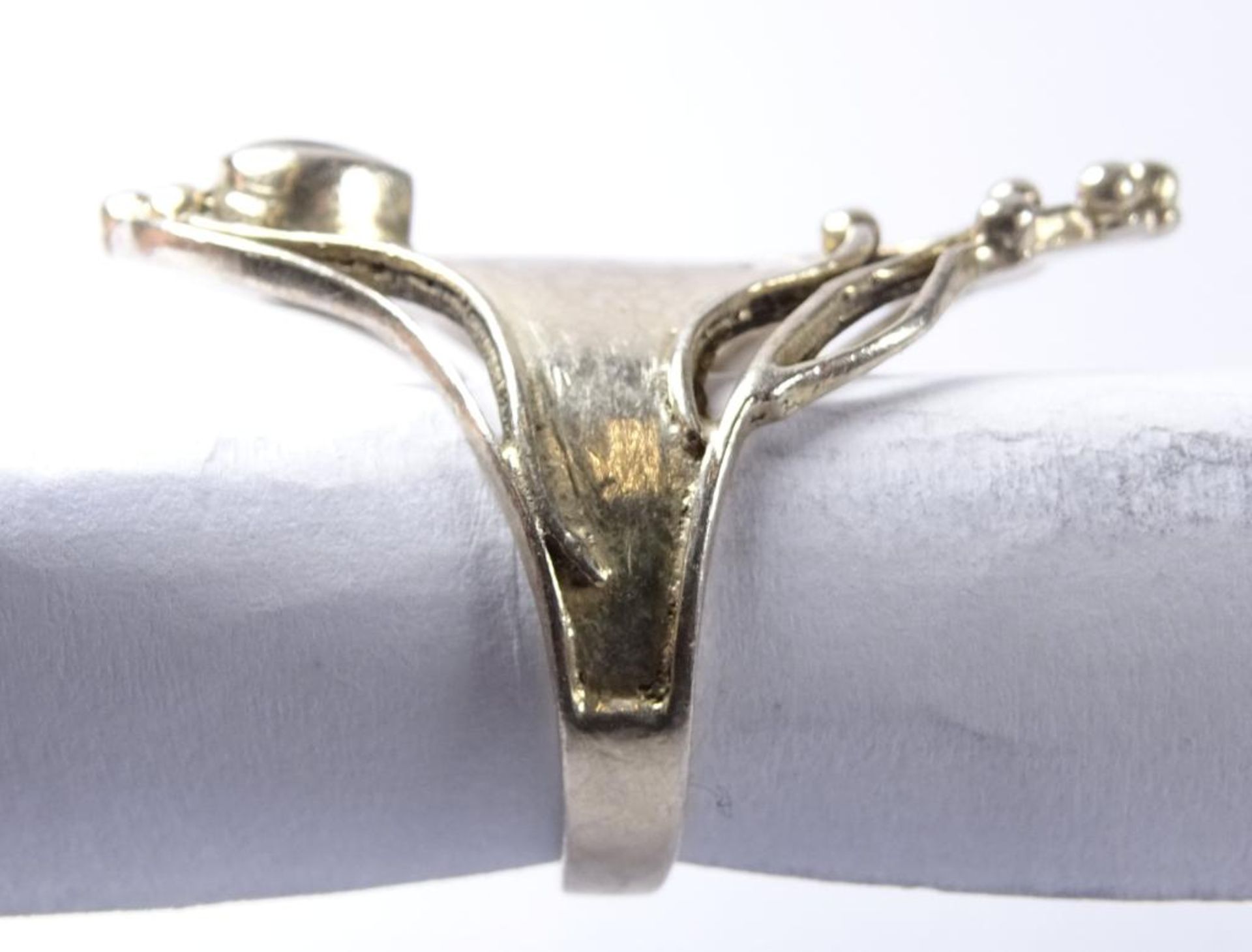 Ring,Silber -925- mit schwarzen Stein,5,4gr., RG 56 - Bild 3 aus 4