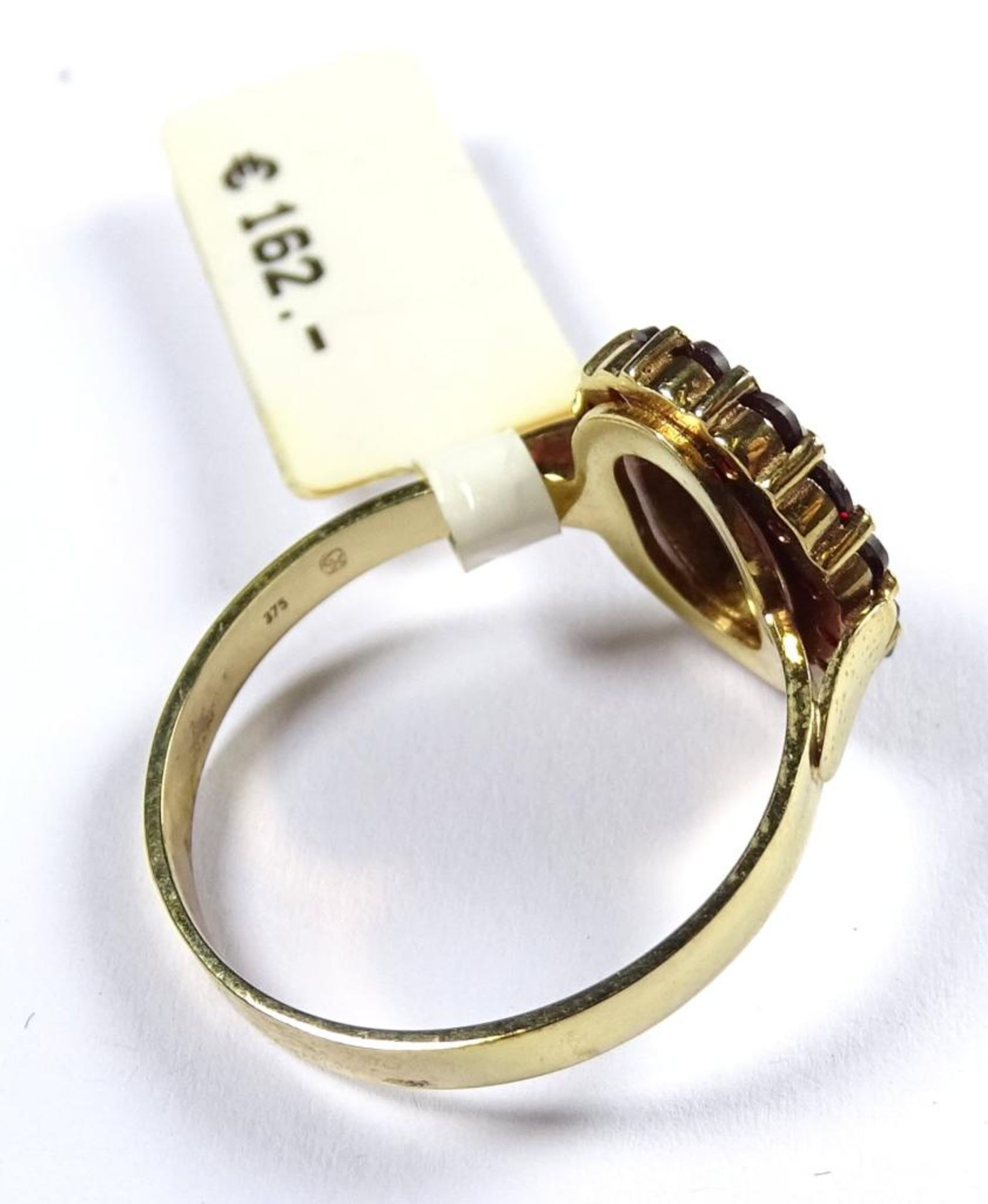 Granat Ring, Gold 375/000, 3,0gr., RG 56,Neu und ungetragen aus Juweliersauflösun - Bild 2 aus 3