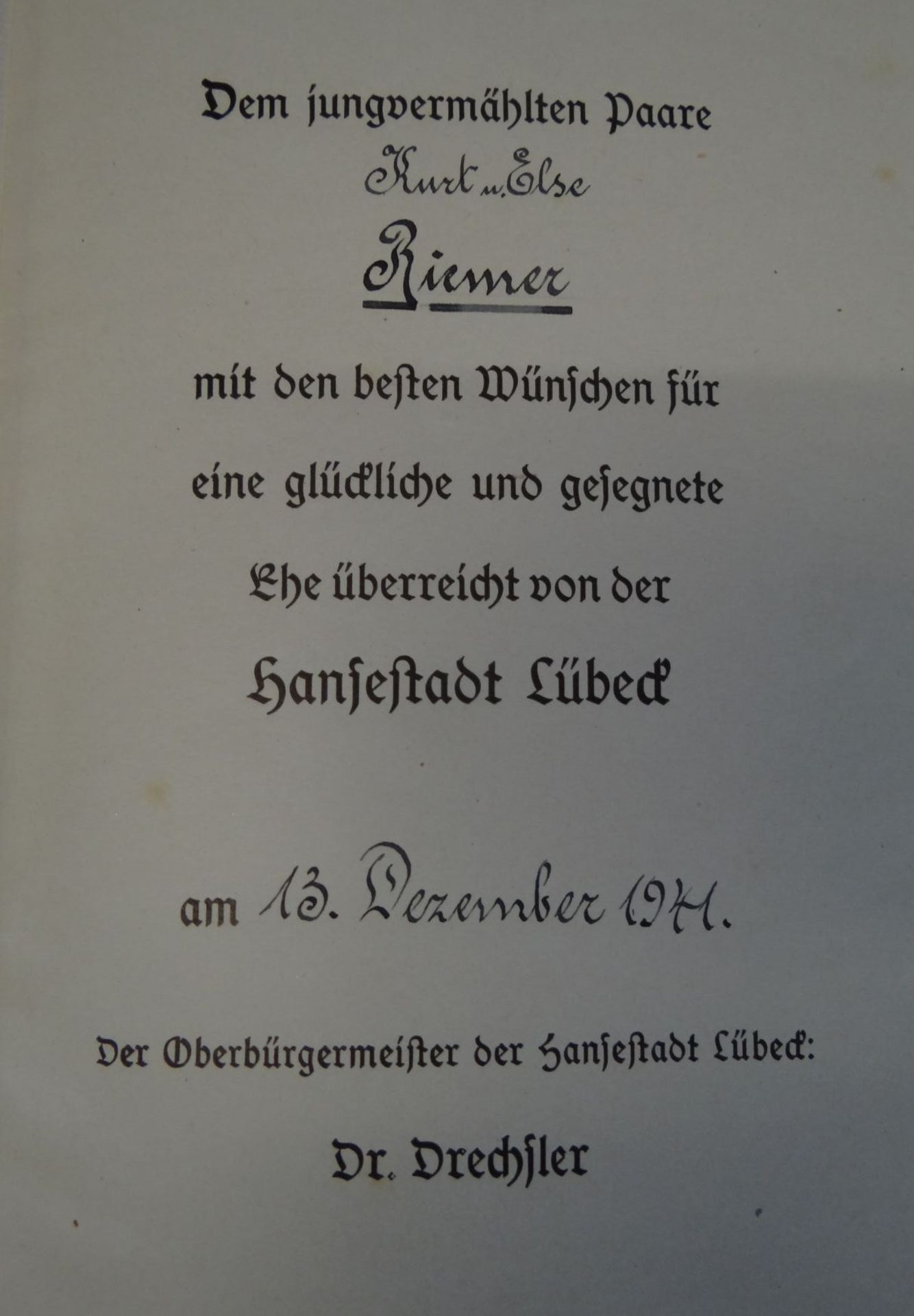 Adolf Hitler "Mein Kampf" Hochzeitsausgabe 1941, neuwertig im Schuber - Bild 3 aus 4