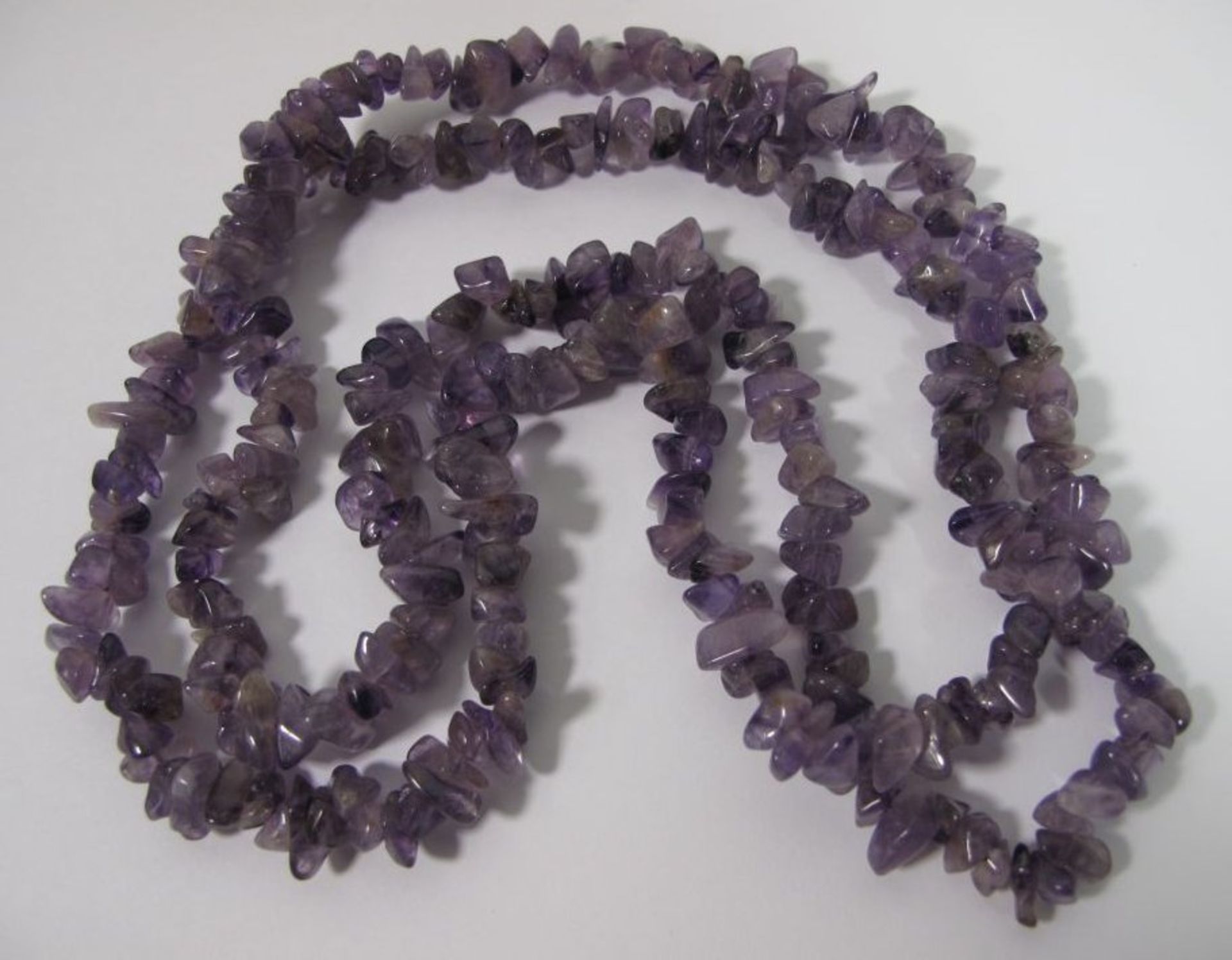 lange Amethyst-Kette, endlos gearbeitet