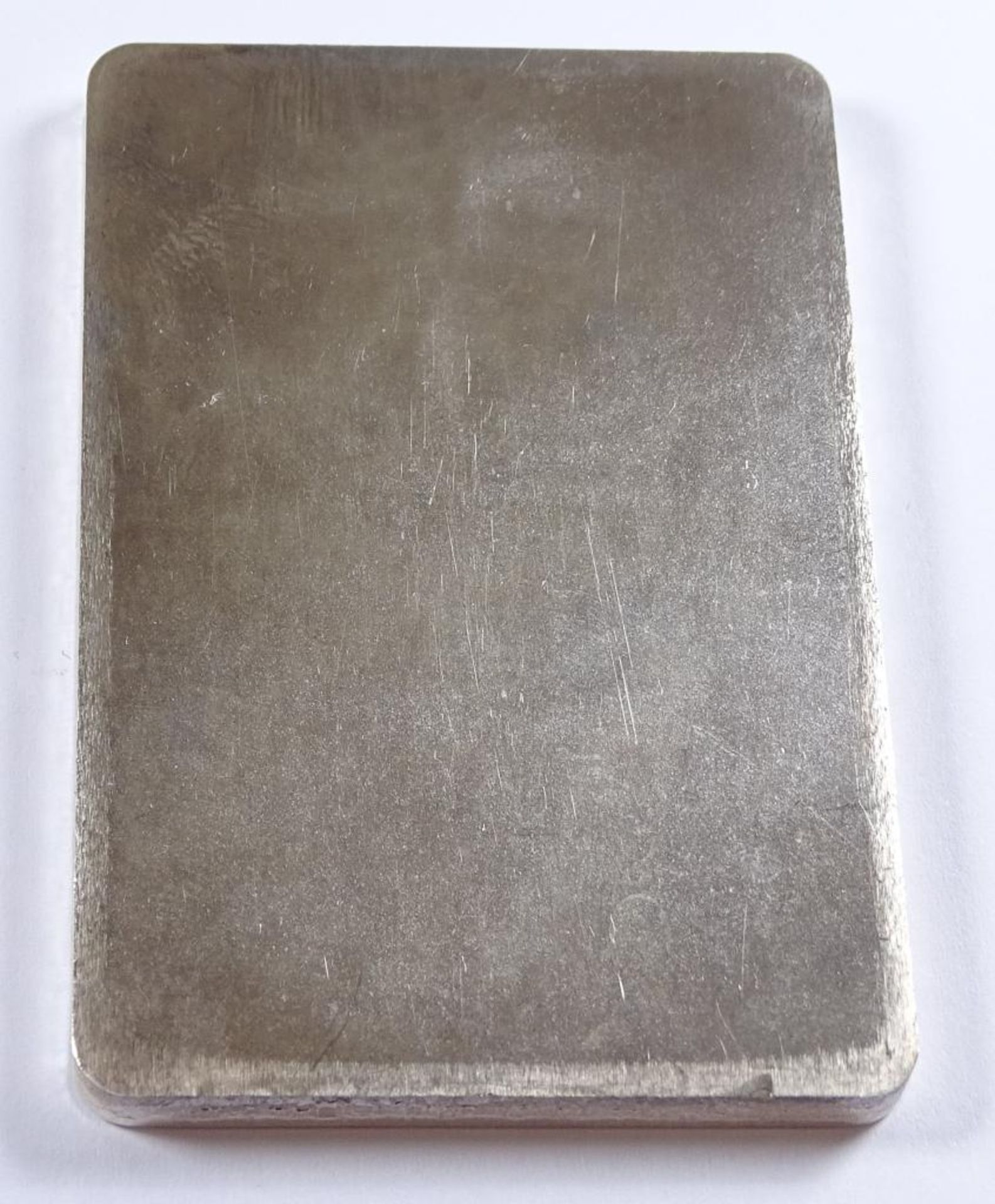 100g Feinsilber Barren,6,0x4,0 cm,Alters-u. Gebrauchsspuren - Bild 2 aus 2