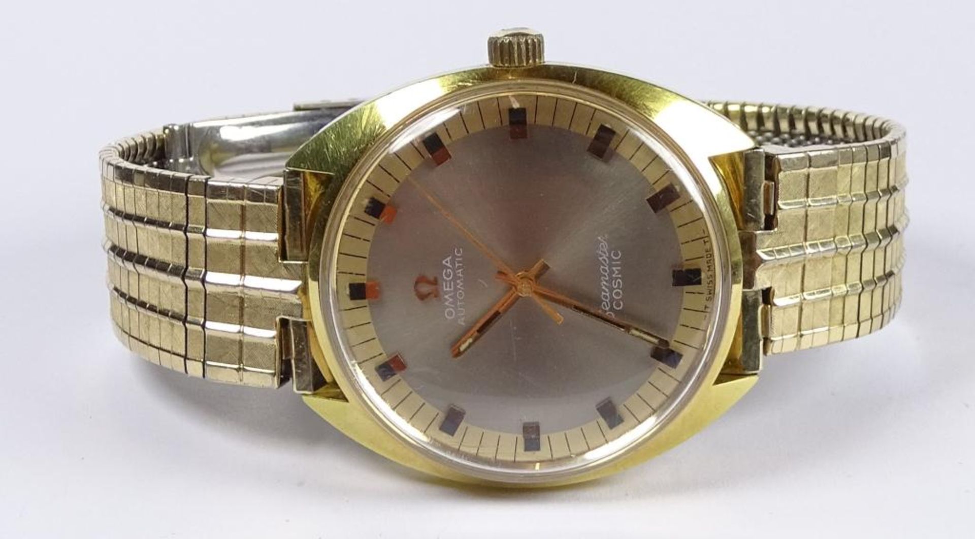 Herrenarmbanduhr "Omega Seamaster",Cosmic,automatik,Werk läuft,vergoldet,d-3,4c - Bild 4 aus 6