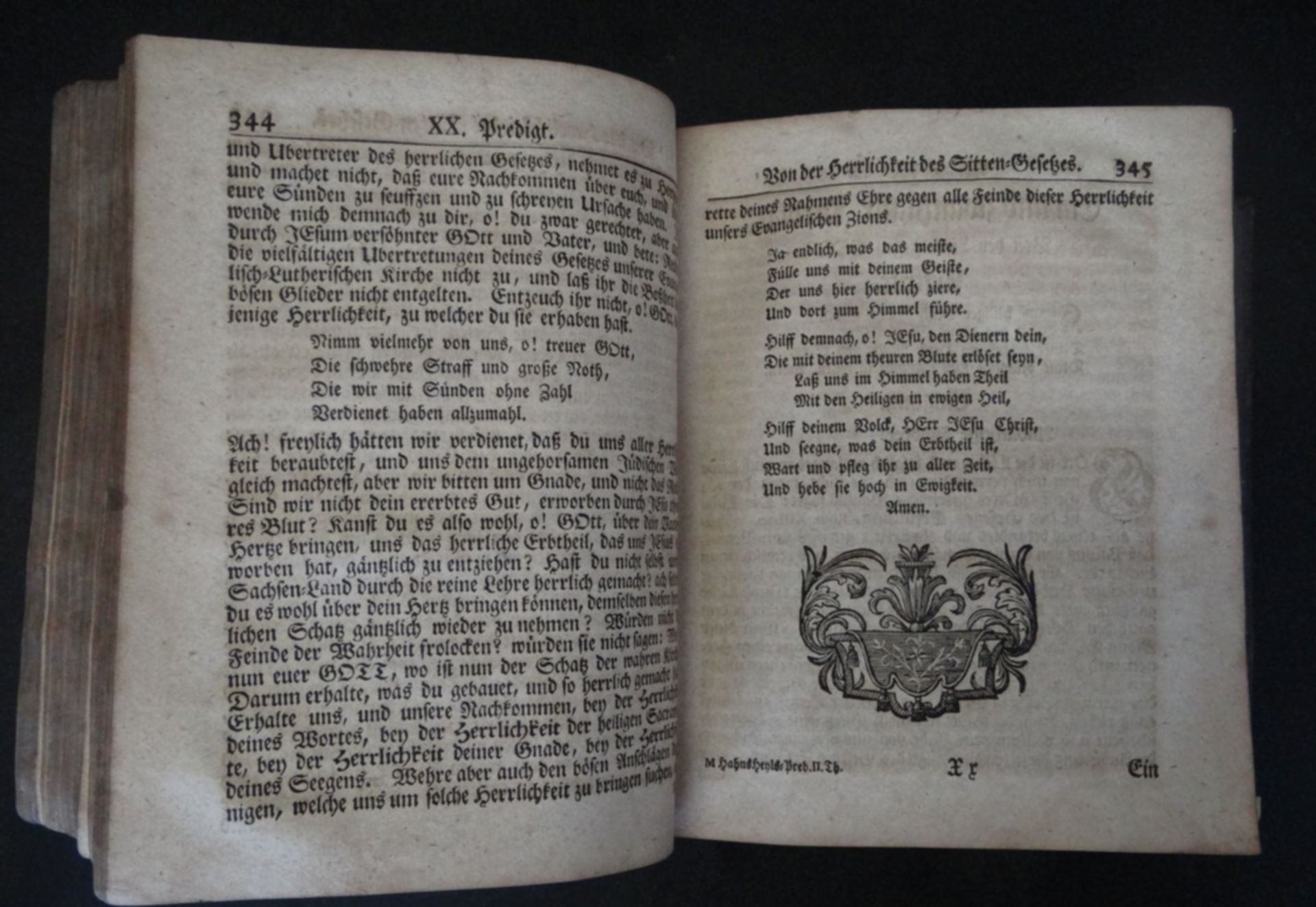 "Die göttlichen Gnaden-Mittel... 85 Mittags-Predigten" 1746, Ledereinband der Zeit, Gebrauchsspuren, - Bild 5 aus 7