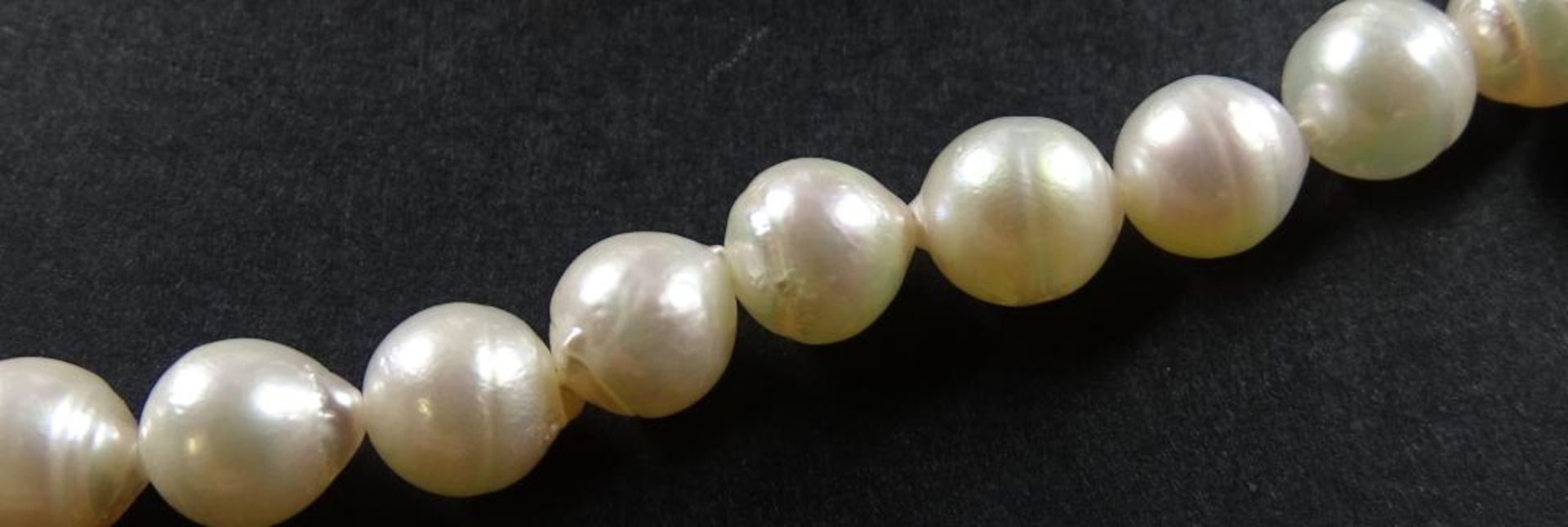 Perlenstrang,L-35,5cm,Perlen d-5,5-5,9mm,Neu und ungetragen aus Juweliersauflösun - Bild 2 aus 3