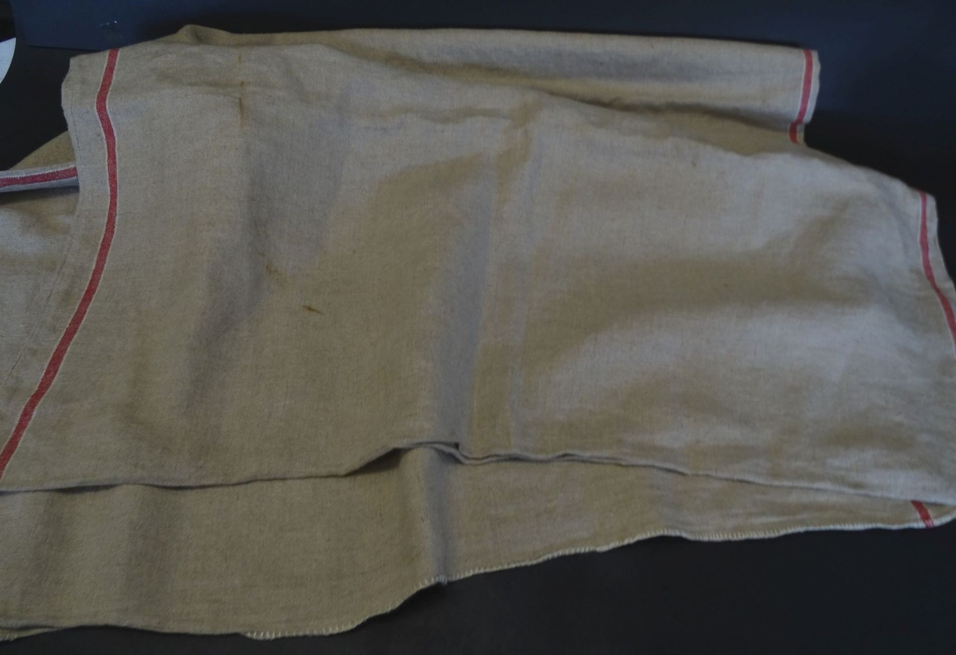 grosser Wäschesack mit Ziermonogramm, graues Leinen, 120x76 c - Bild 2 aus 2