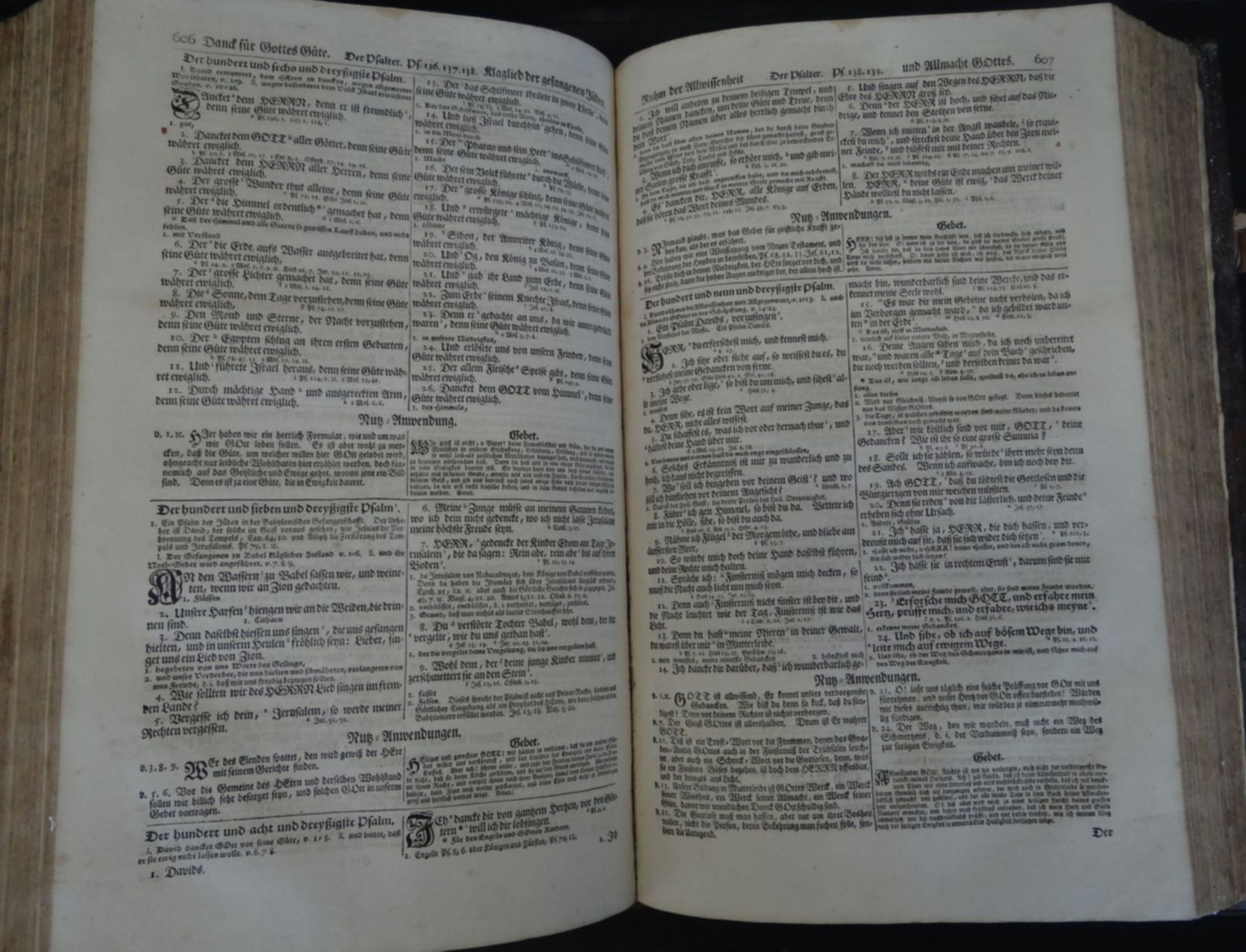 Martin Luther "Biblia-oder die ganze hl. Schrift" Tübingen 1729, Gebrauchsspuren, Einband der Zeit - Bild 8 aus 10