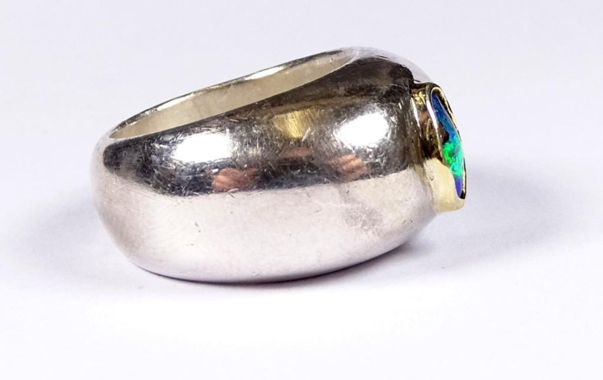 Silberring -835- mit Opal, 16,5gr., RG 53 - Bild 2 aus 3