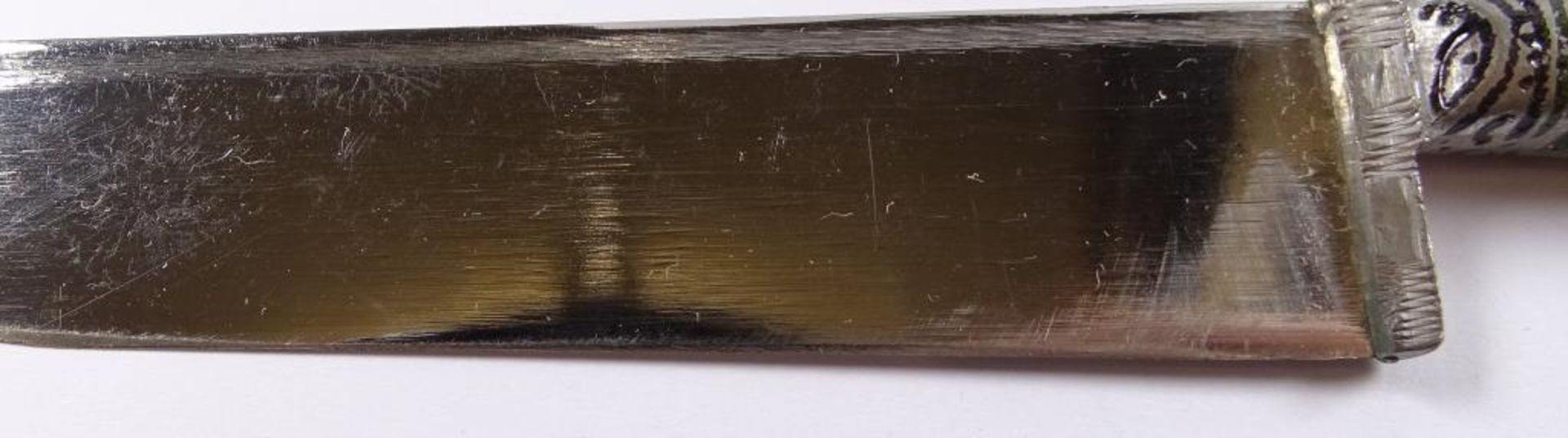 Messer in Scheide,Farbstein Besatz,L-21,5cm - Bild 3 aus 4