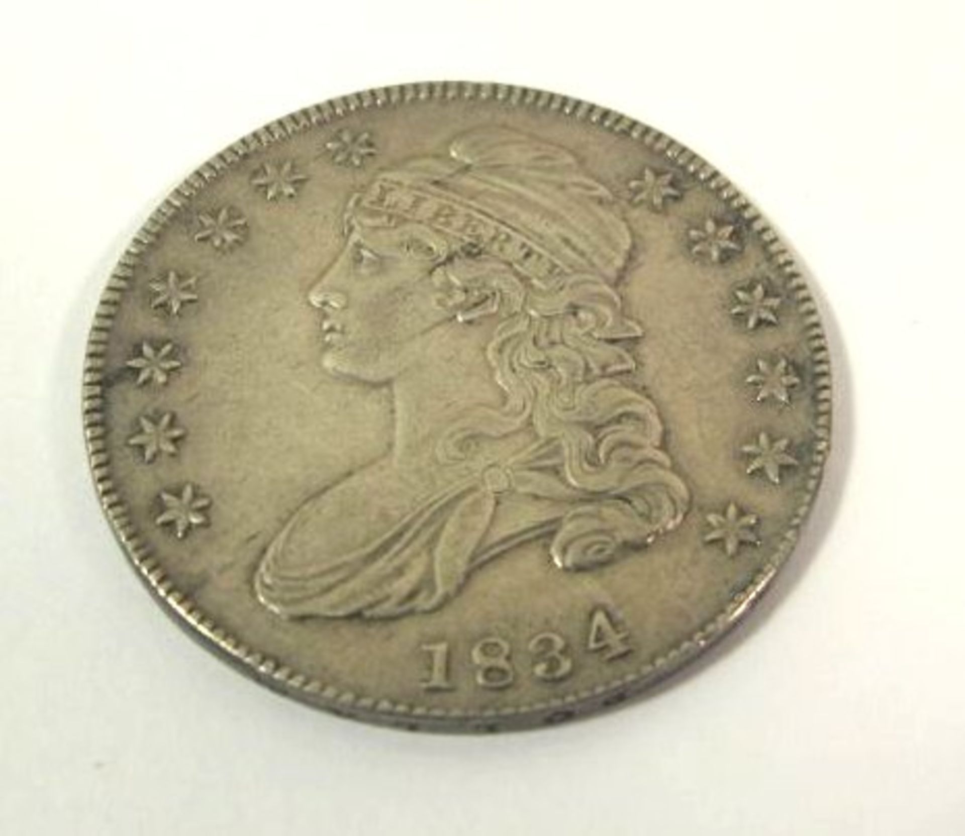 50 Cent Münze, USA 1834, 13,44g, D-3cm.