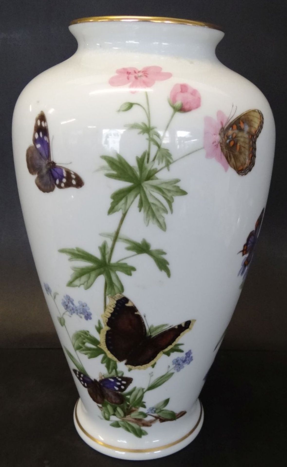 Vase "Franklin" mit Schmetterlingen, 1981, H-29 cm - Bild 2 aus 4