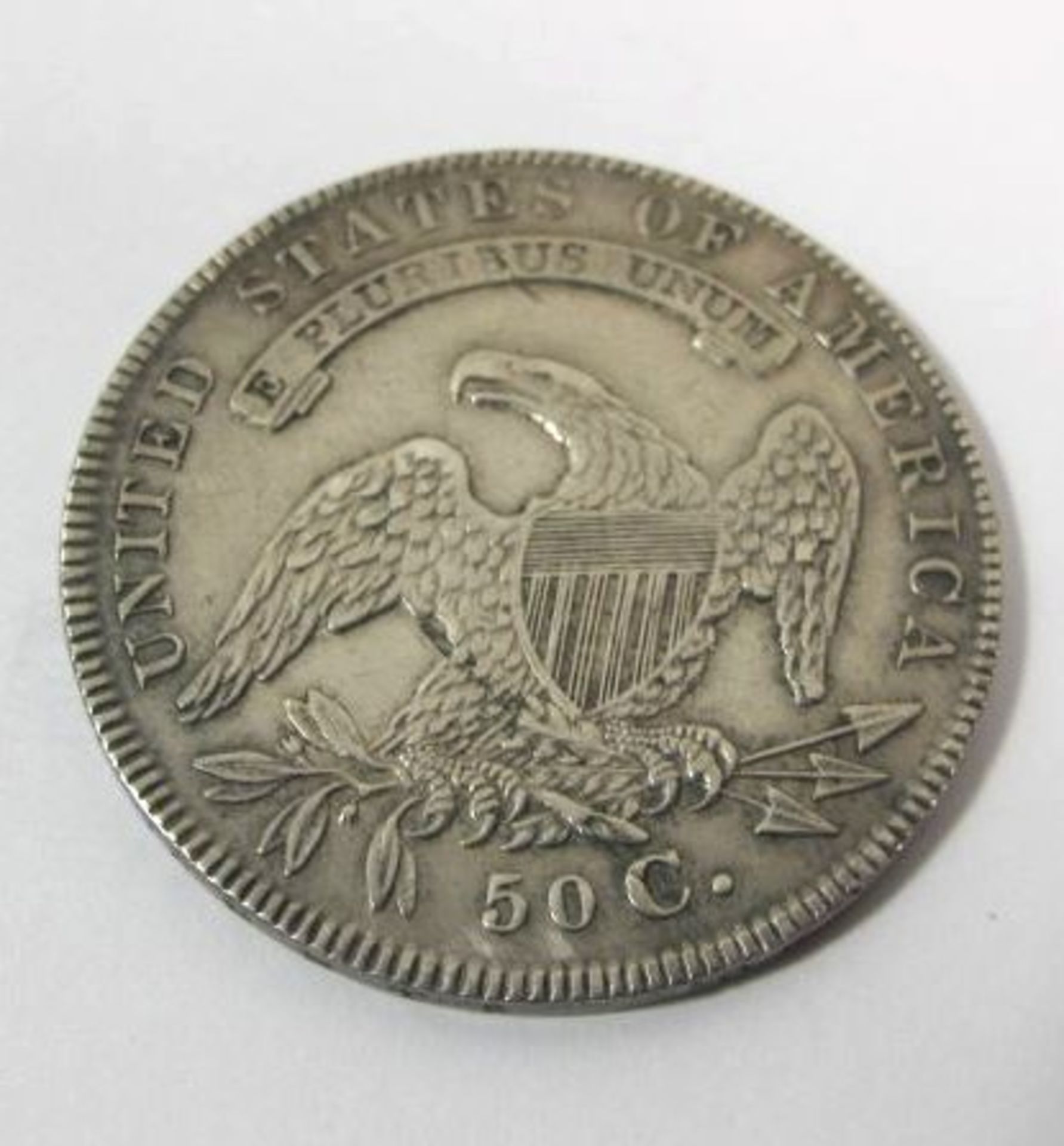 50 Cent Münze, USA 1834, 13,44g, D-3cm. - Bild 2 aus 2