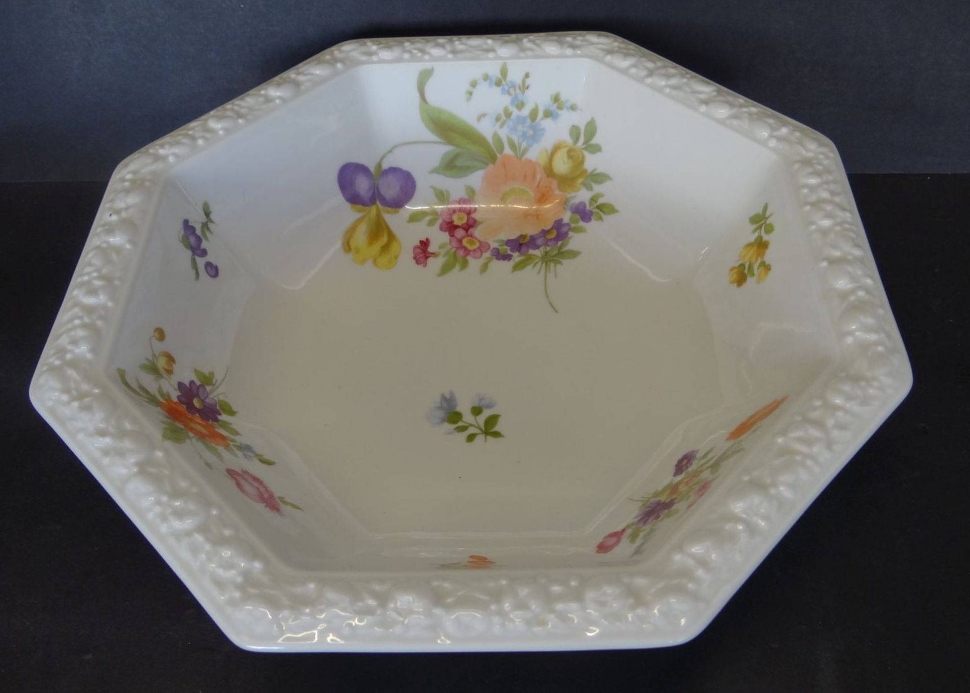 Schale "Rosenthal" Form Maria mit Blumen, H-6 cm, 24x24 cm - Bild 2 aus 4