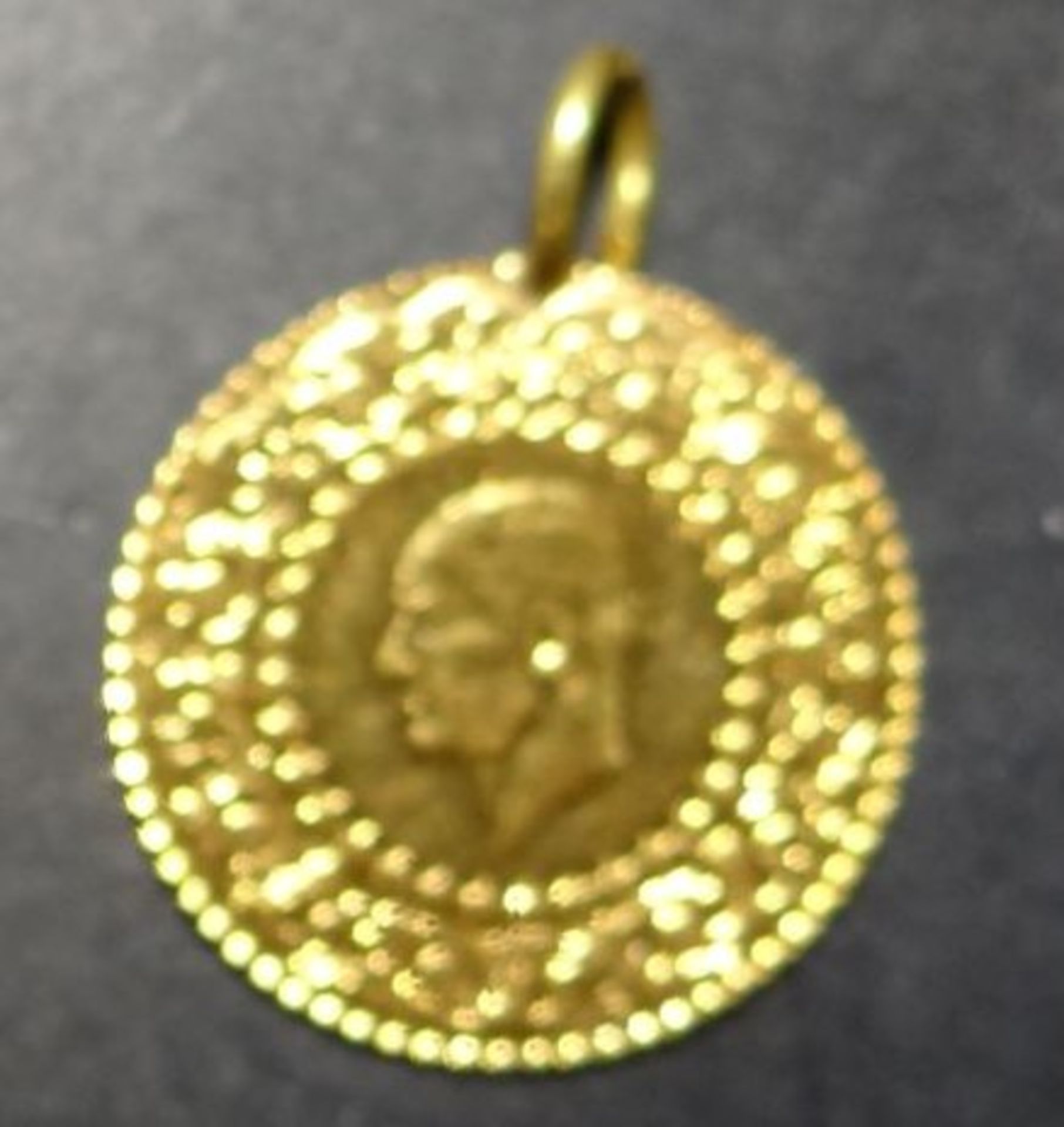 türk. Goldmünze, 2009, an Öse, Gold-917-, 1,8