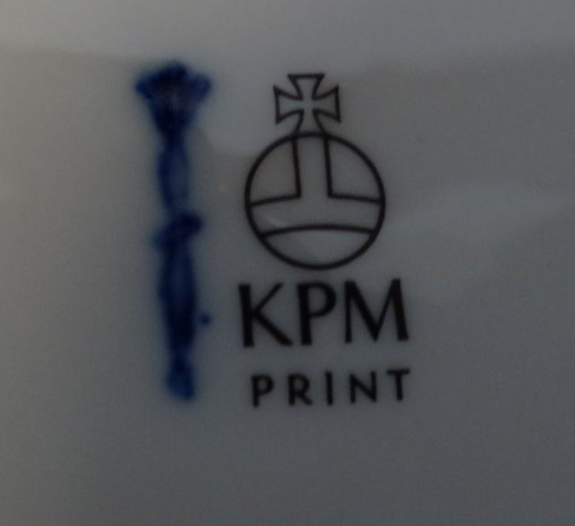 Wandteller "KPM" Berlin-Ansicht, D-19 cm - Bild 3 aus 3