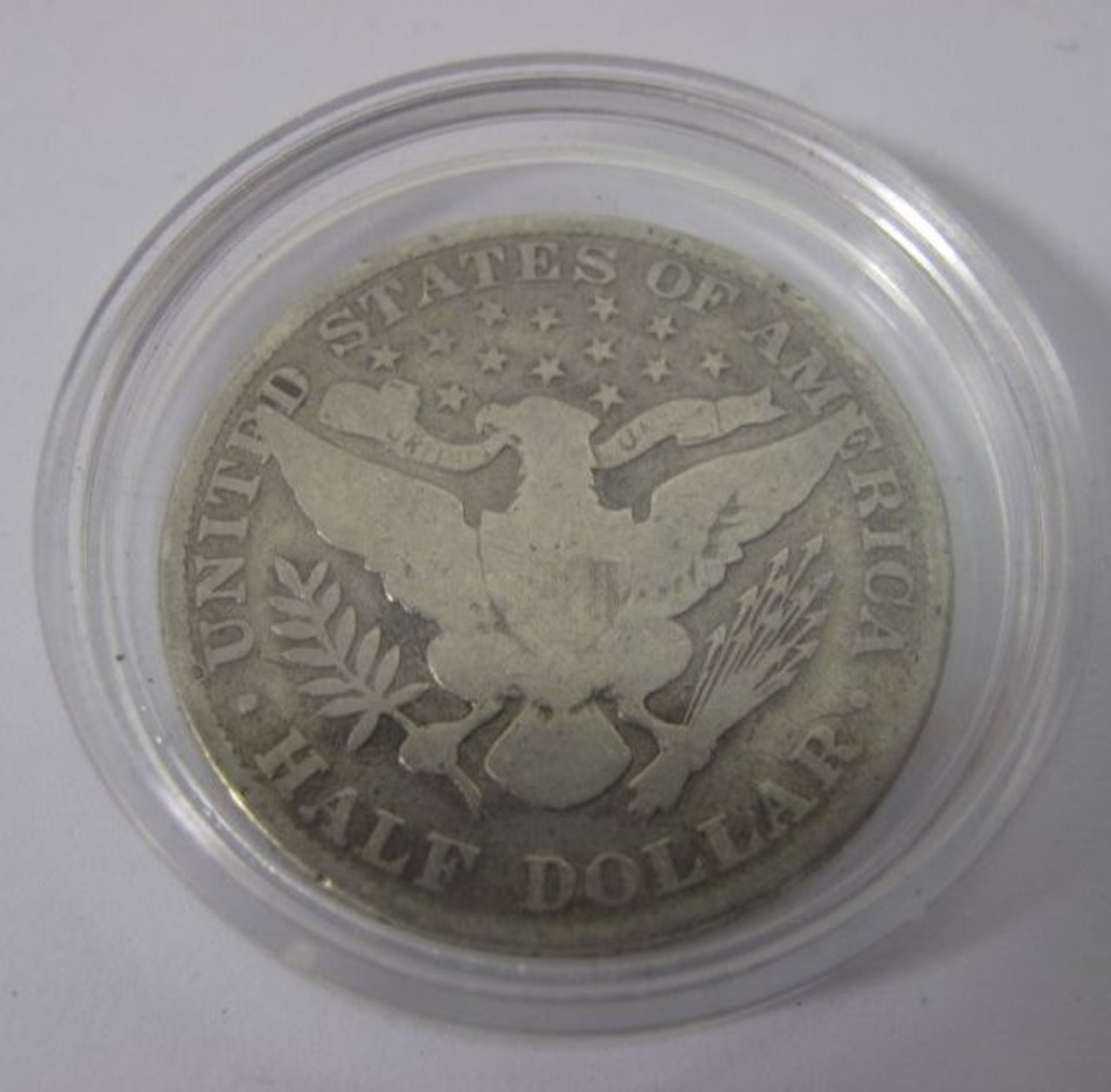 Half Dollar 1904, USA, 11,5g, D-3cm. Alters-u. Gebrauchsspuren. - Bild 2 aus 2