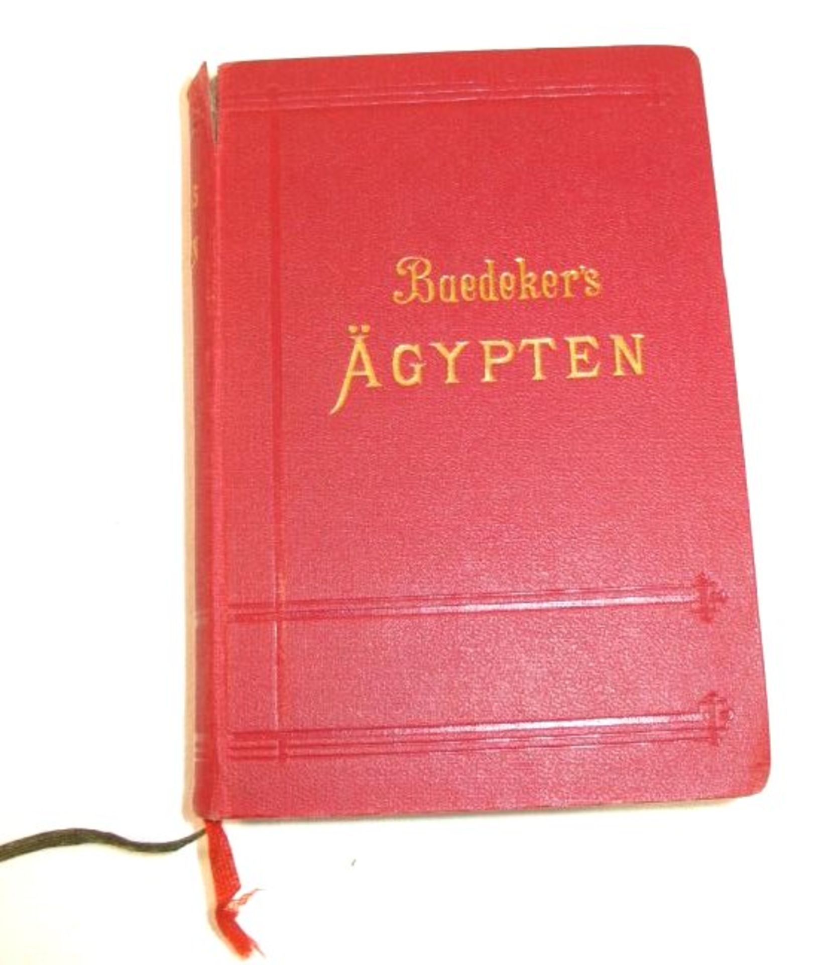 Baedeker's Ägypten, 1906, Gebrauchsspuren.