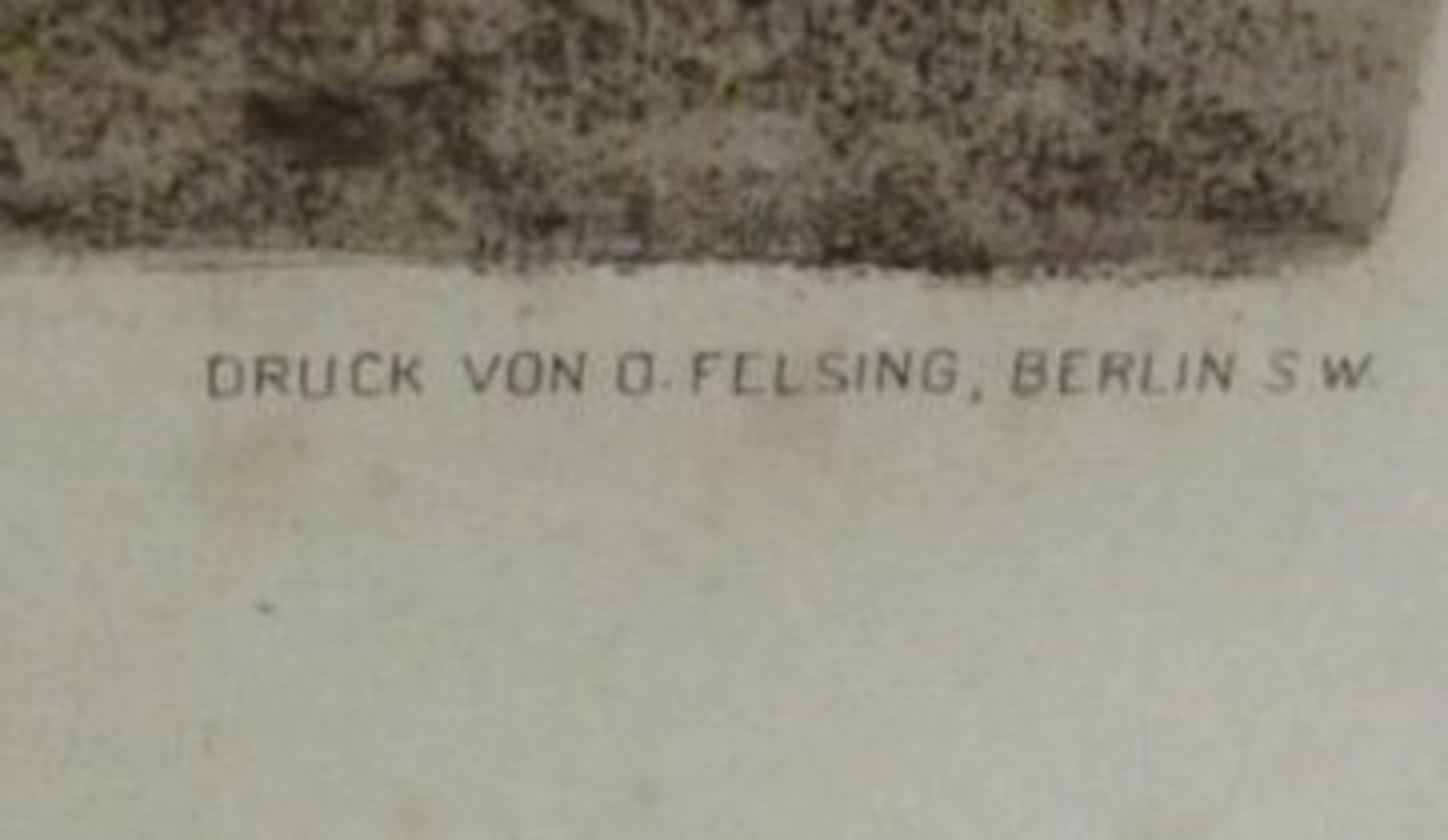 gr. Radierung von Wilhem Feldmann, gedruck von Felsing Berlin, ungerahmt, BG 60 x 75cm. - Bild 2 aus 3