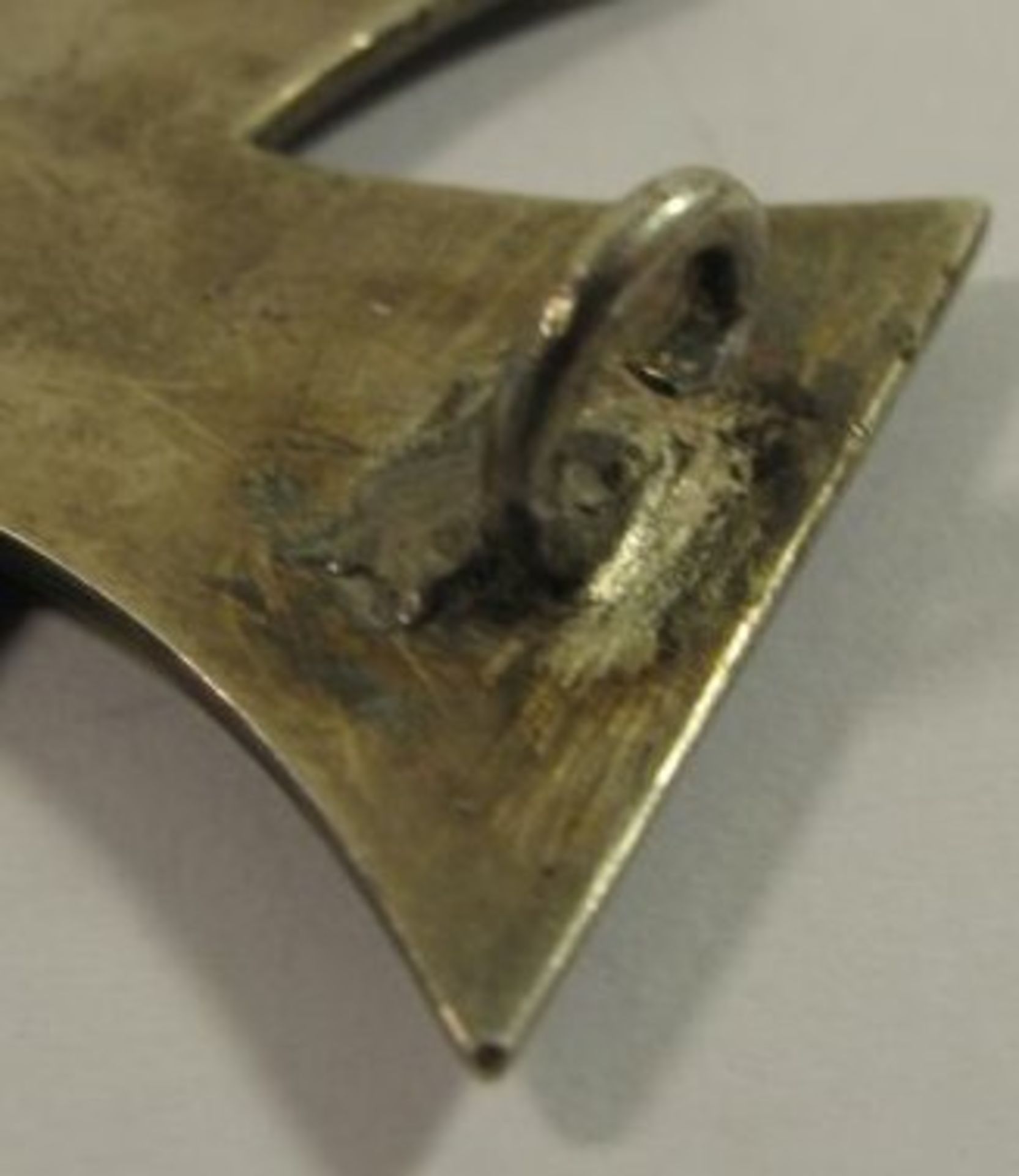 Eisernes Kreuz, 1. Kl., 1. WK, Hersteller "S.W.", Nadelsystem mit Lötstelle. - Bild 3 aus 3