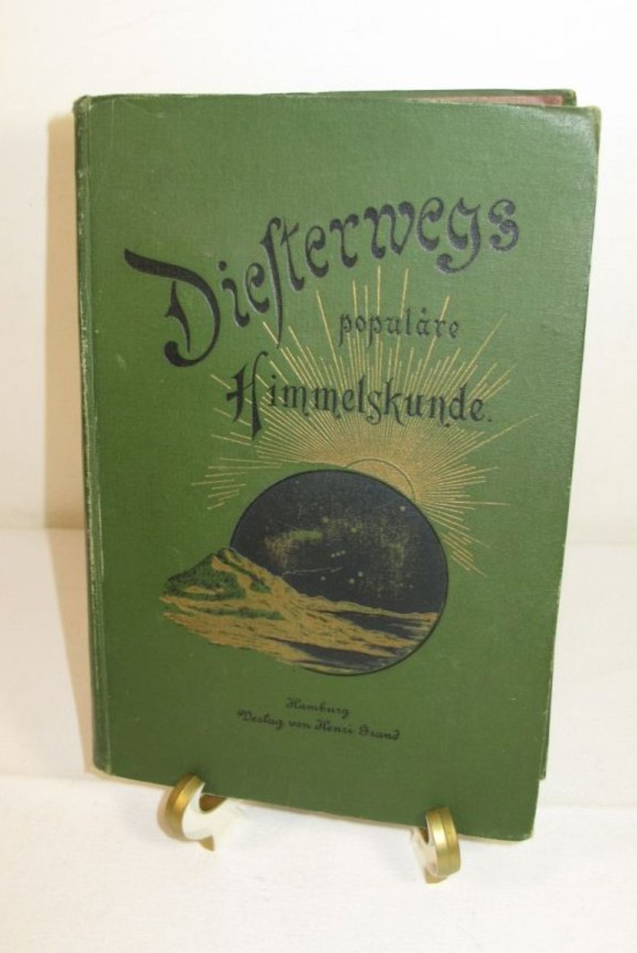 Diesterwegs populäre Himmelskunde, Arnold Schwaßmann, Hamburg 1914, Alters-u. Gebrauchsspur
