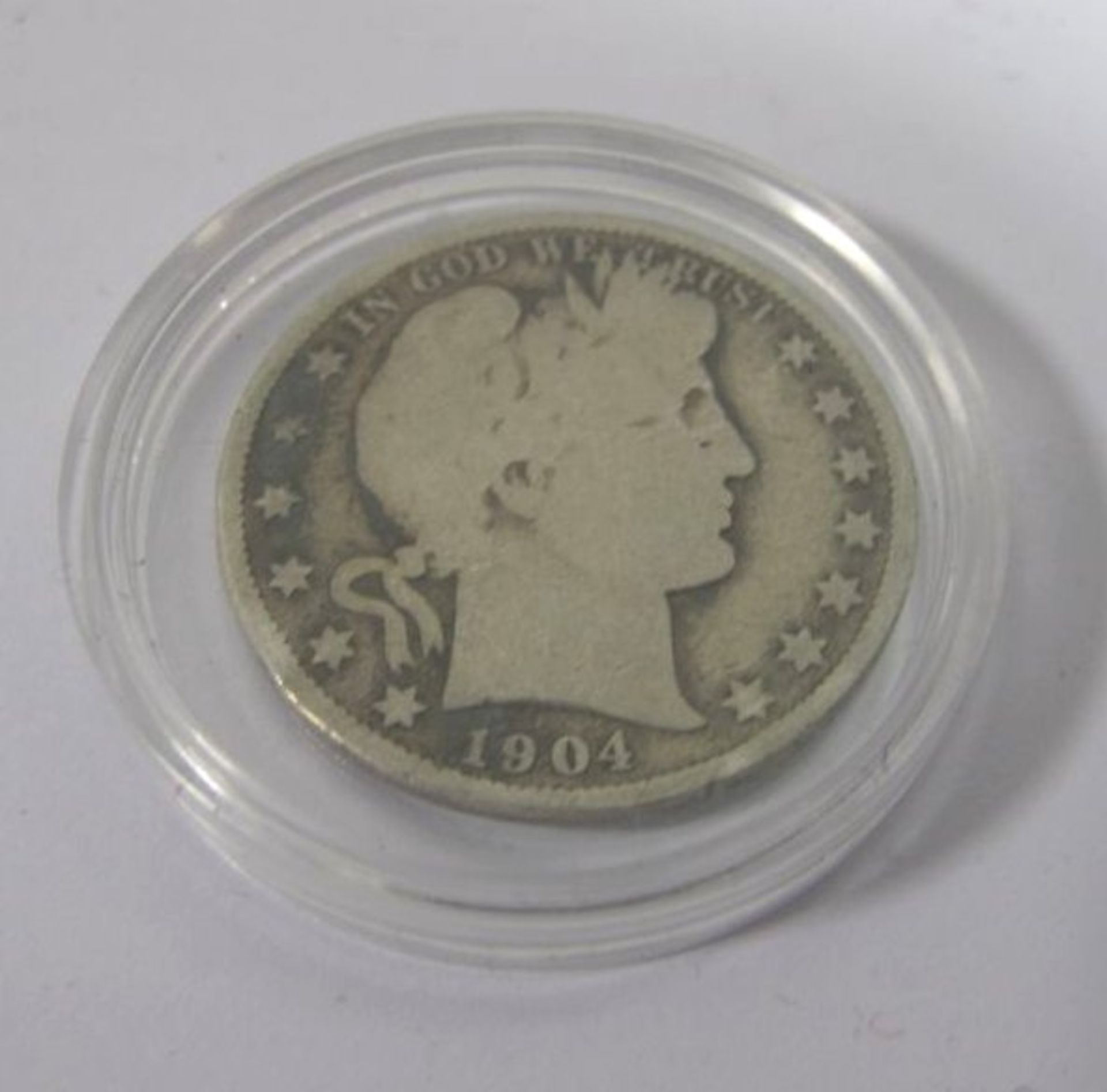 Half Dollar 1904, USA, 11,5g, D-3cm. Alters-u. Gebrauchsspuren.