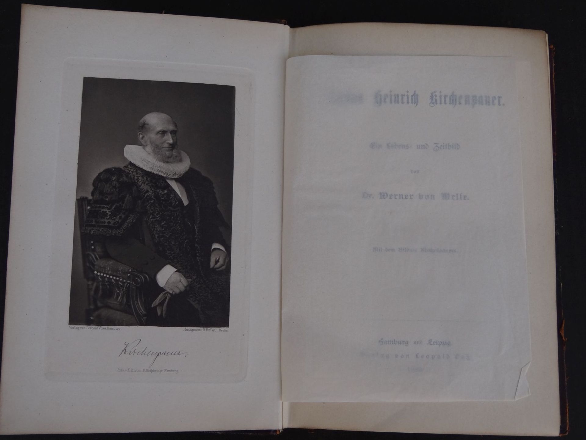 "Gustav Heinrich Kirchenpauer" 1888, Hamburger Senator und Cuxhavener Amtmann - Bild 3 aus 5