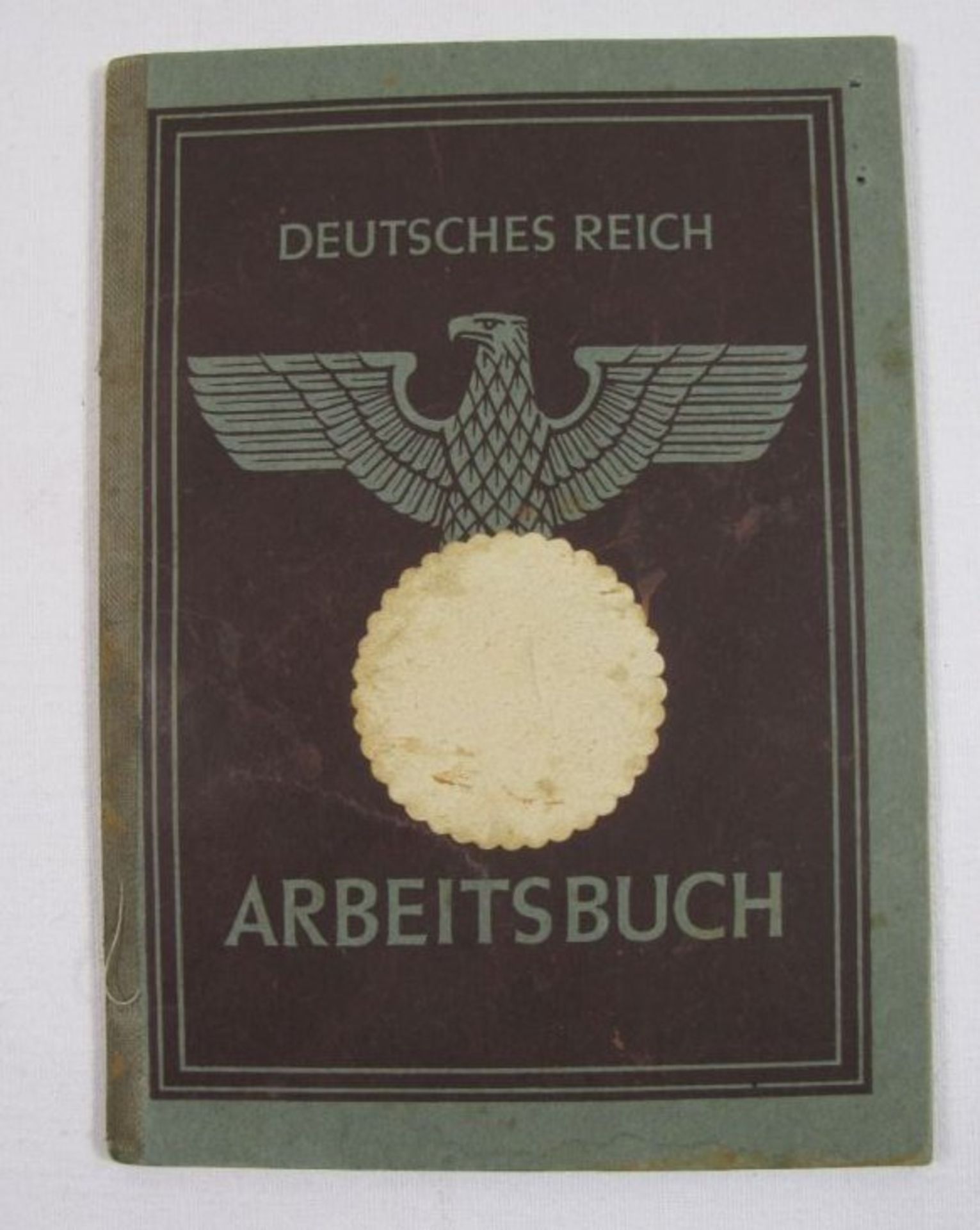 Arbeitsbuch, 3. Reich, wenig Eintragungen.