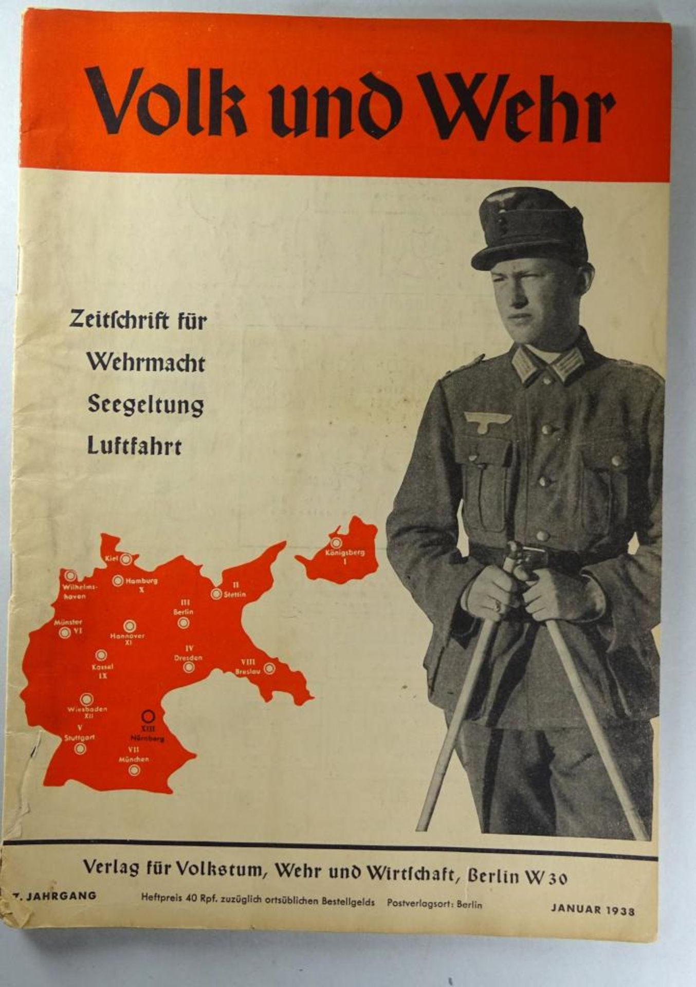 Volk und Wehr.Zeitschrift von 1938