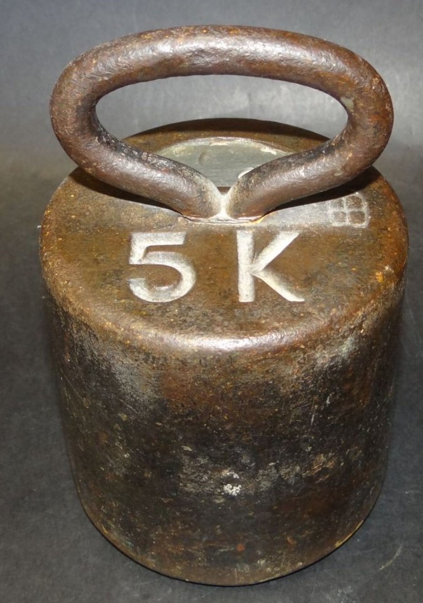 5 kg Eisengewicht mit Tragegriff, H-14 cm