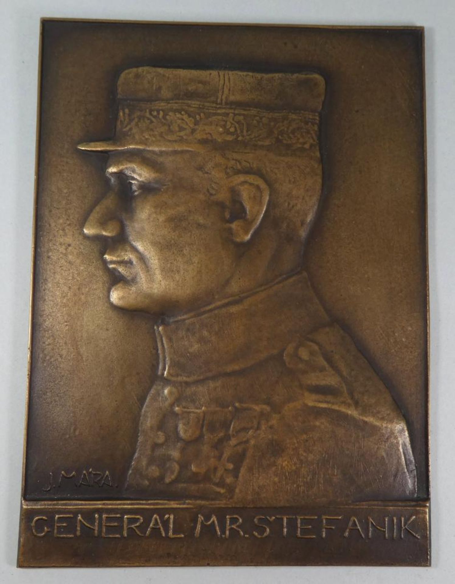Plakette"General M.R.Stefanik,19,5x14 cm