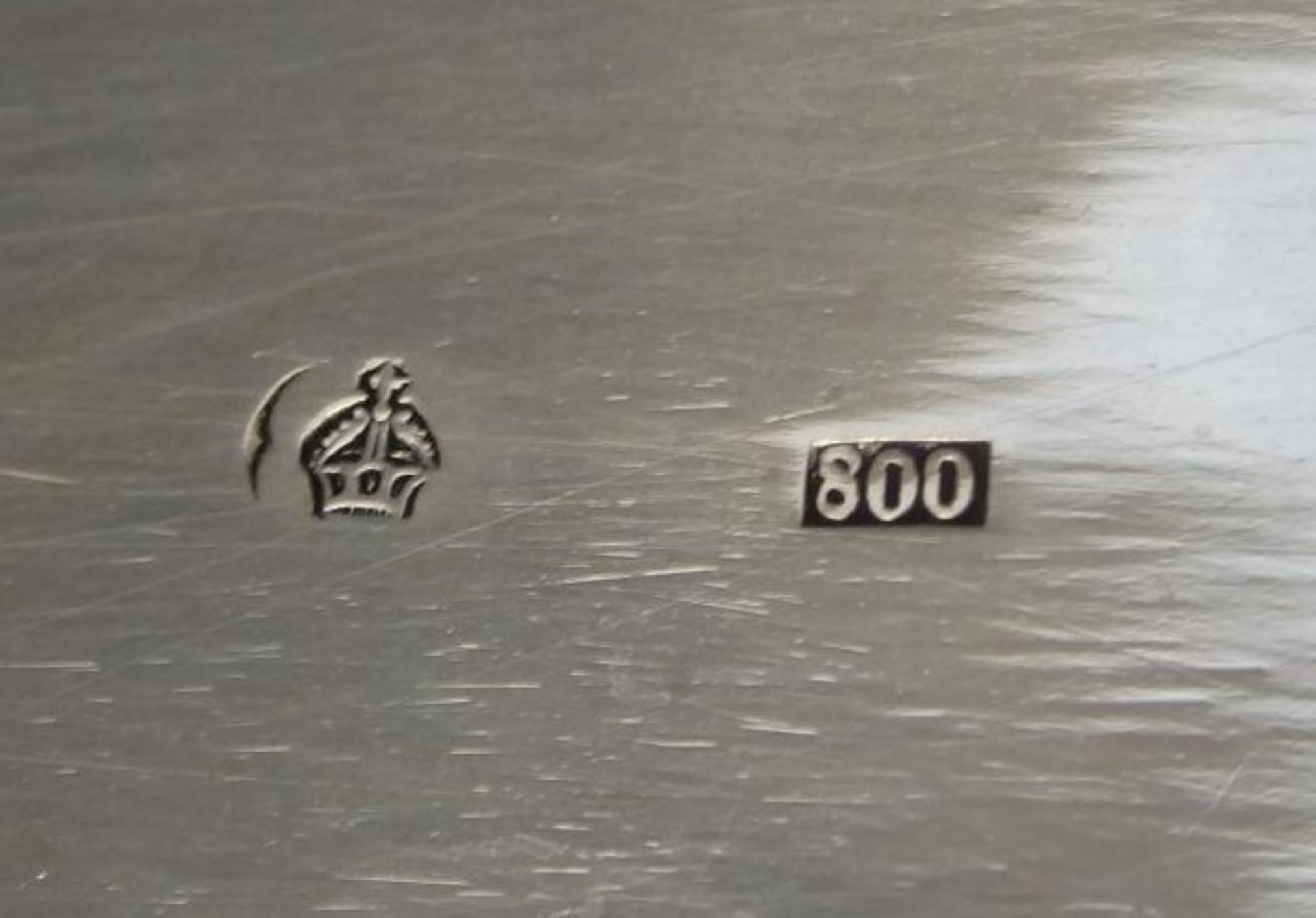 ovale Silberschale-800-, beidseitig mit Widderköpfen, H-8 cm, 21x10 cm, 290 gr - Bild 8 aus 8