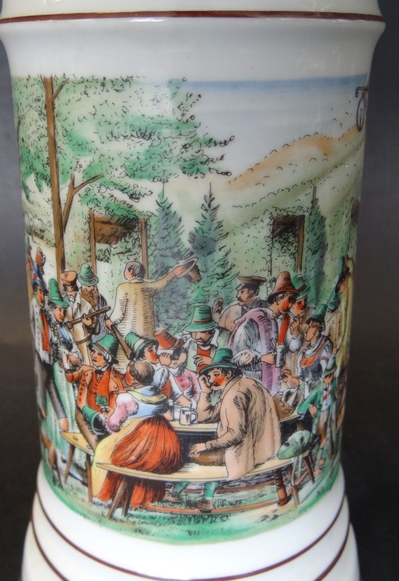 Bierkrug von Rastal, Zinndeckel, 1975, H-26 cm - Bild 2 aus 8