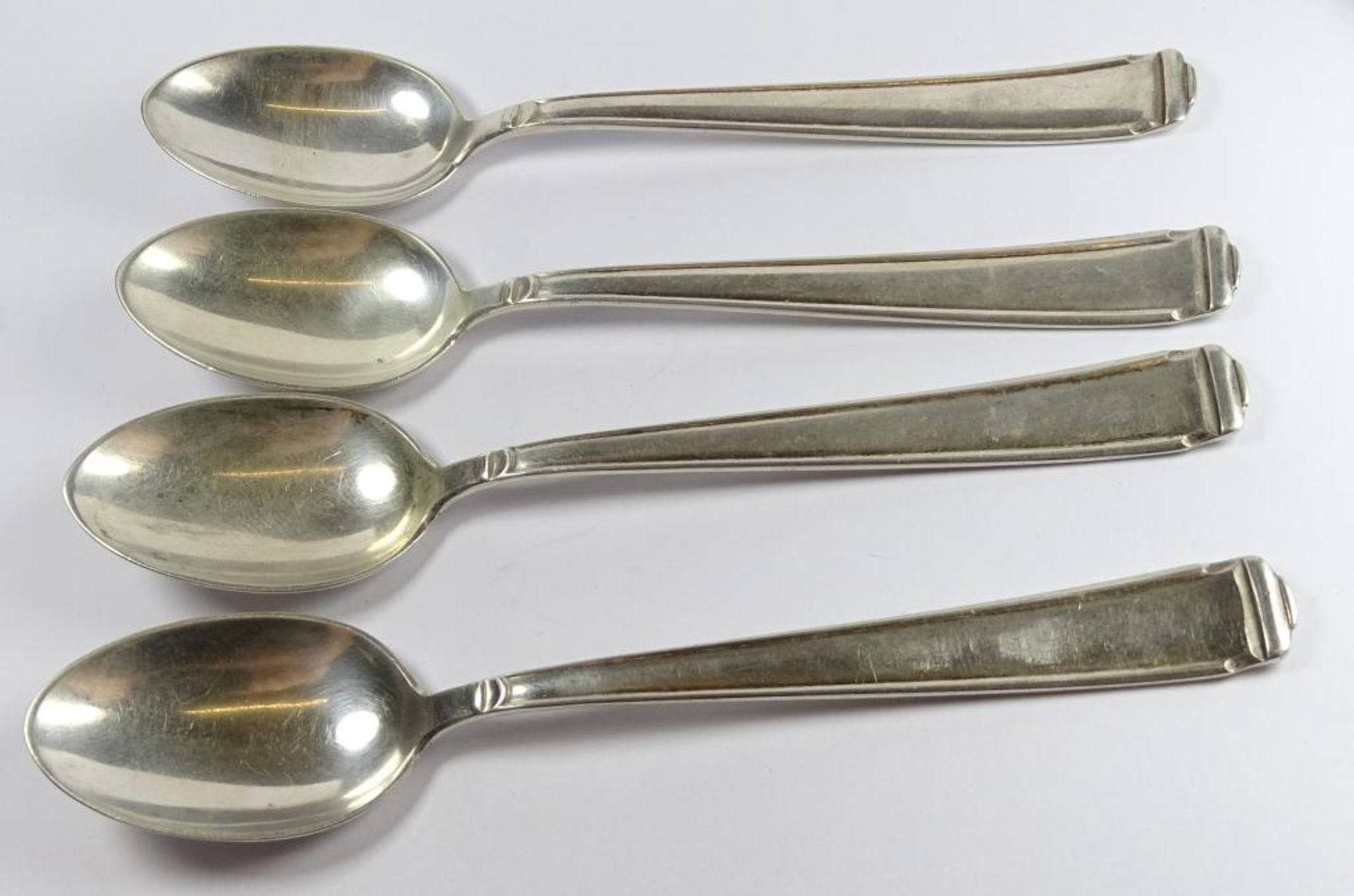 4 Teelöffel,Silber -800-,L-13,5cm, zus.77,9gr