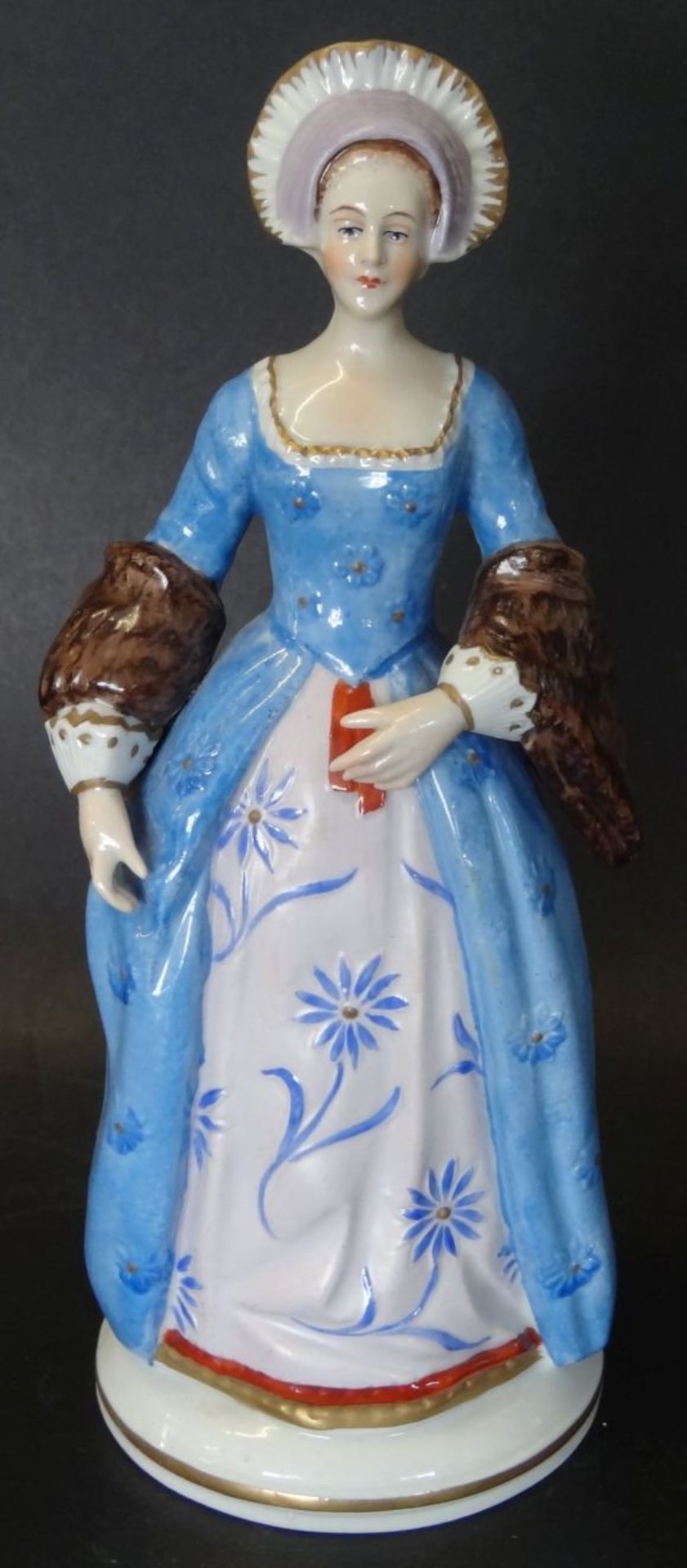 Figur "Catherina Parr" von Sitzendorf, bemalt, H-20 cm