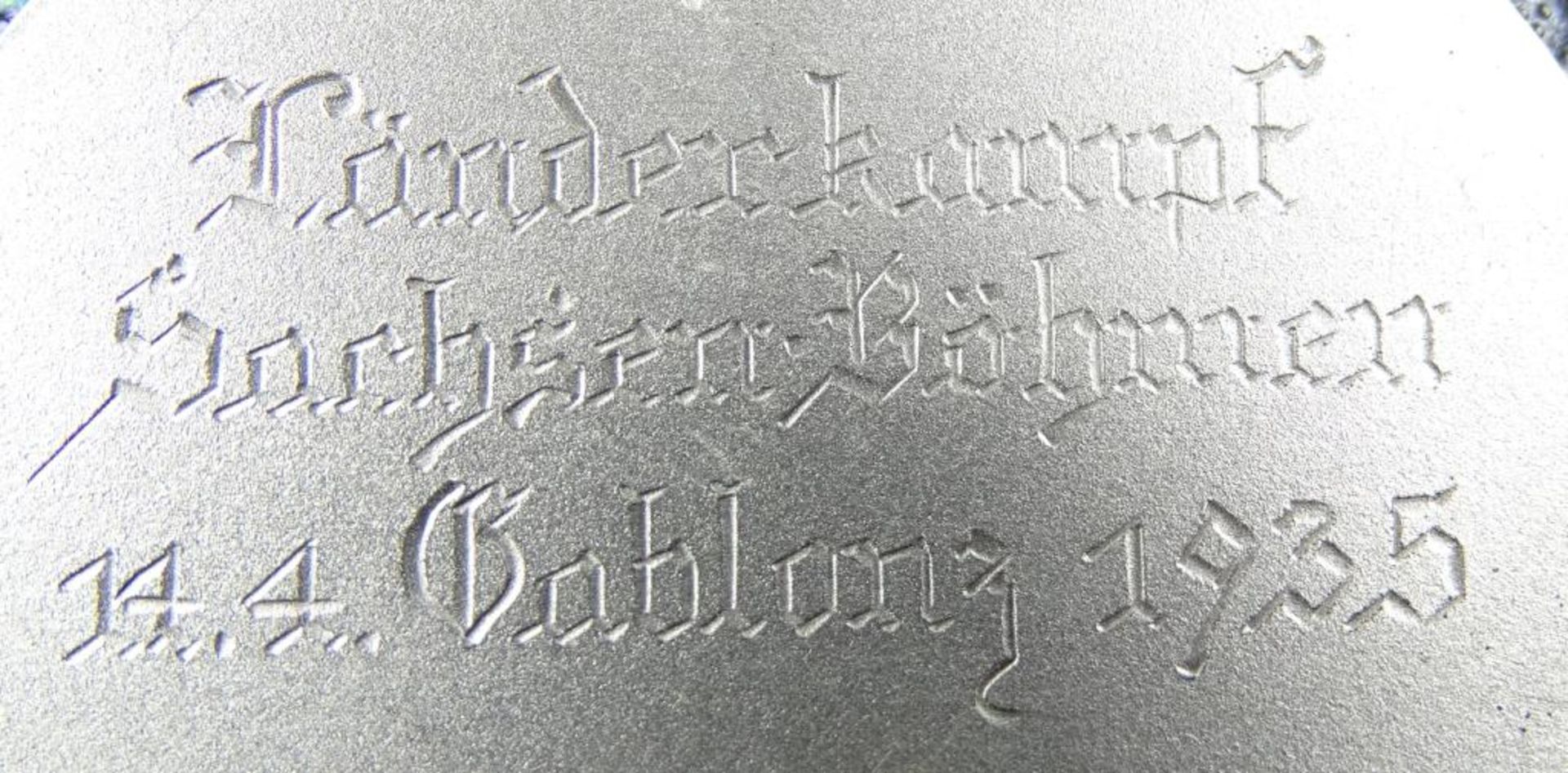"Länderkampf-Sachsen-Böhmen"1935,Medaille in Schacht - Bild 3 aus 3