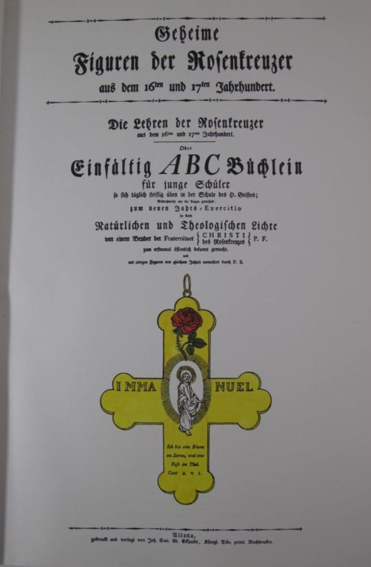 Geheime Figuren der Rosenkreuzer, Reprint der Ausgabe von 1785, Paperback. - Bild 2 aus 3