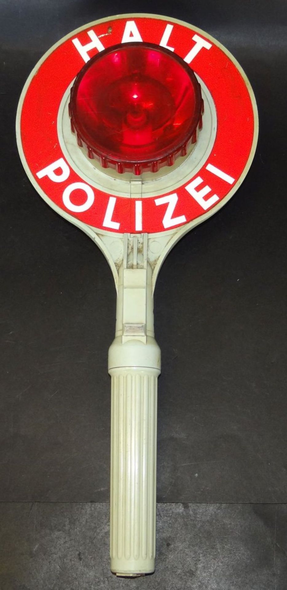 alte Polizei-Kelle, Batteriebetrieb, L-45 cm
