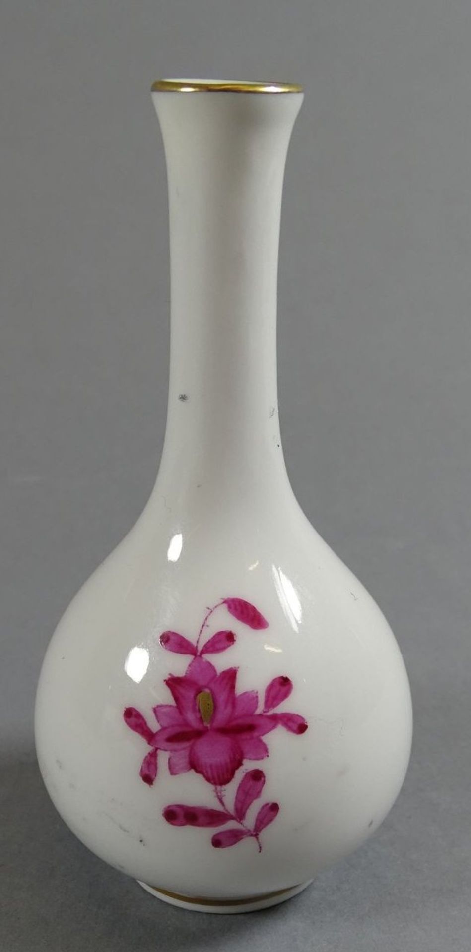 kl. Vase "Herend" Apponyi rot, H-8 cm - Bild 2 aus 3