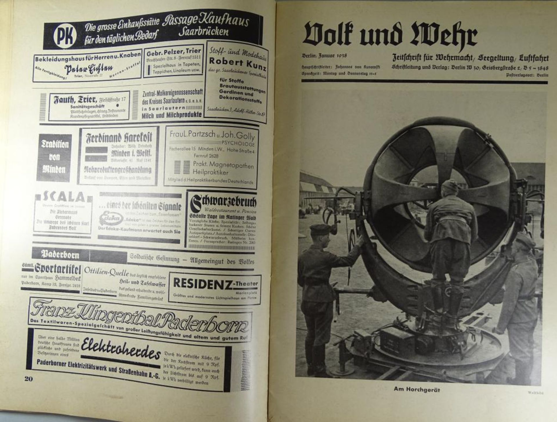 Volk und Wehr.Zeitschrift von 1938 - Bild 3 aus 5