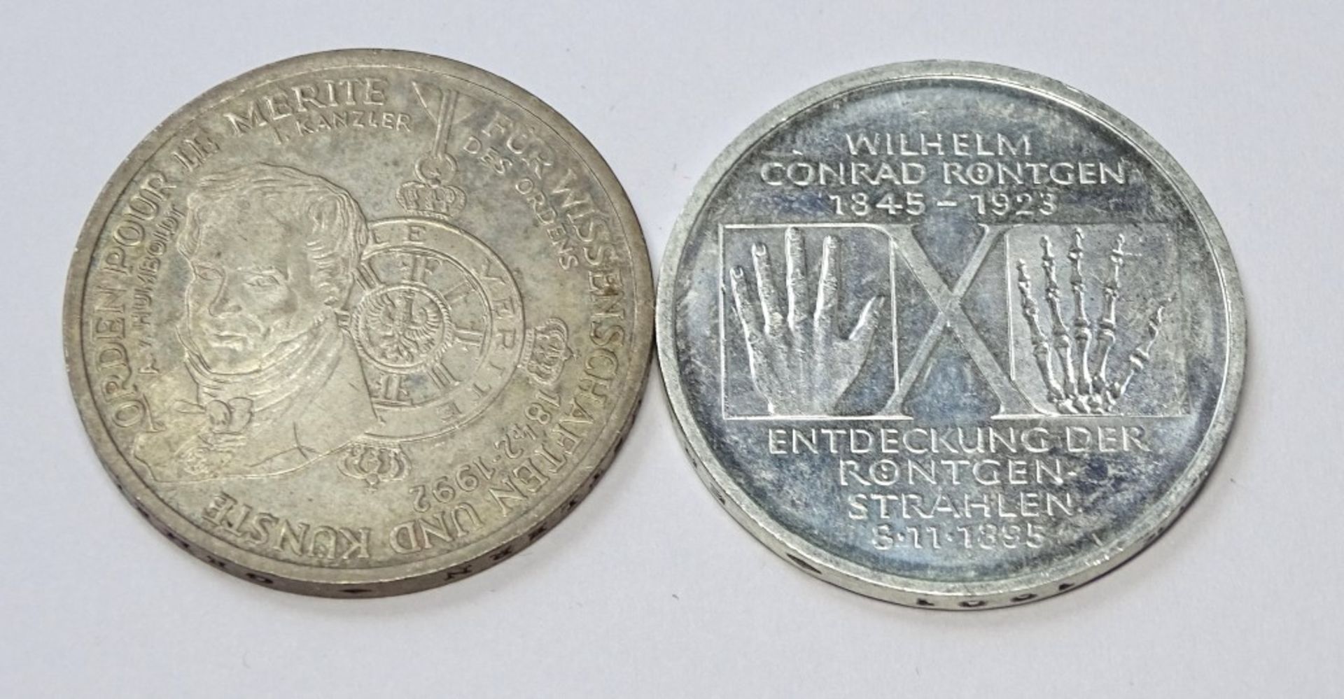 2x 10 DM Sondermünzen, 1992 und 199 - Bild 2 aus 2