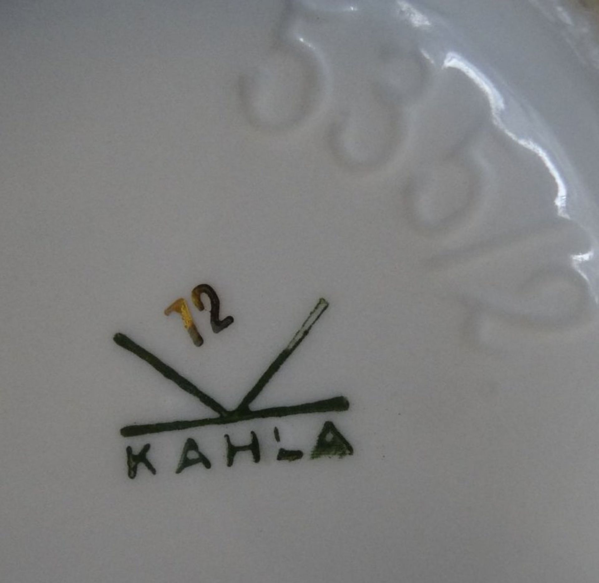 Kaffeeservice "Kahla" für 7 Personen (24 Teile) Golddekor leicht berieben, 19.Jhd - Bild 4 aus 4