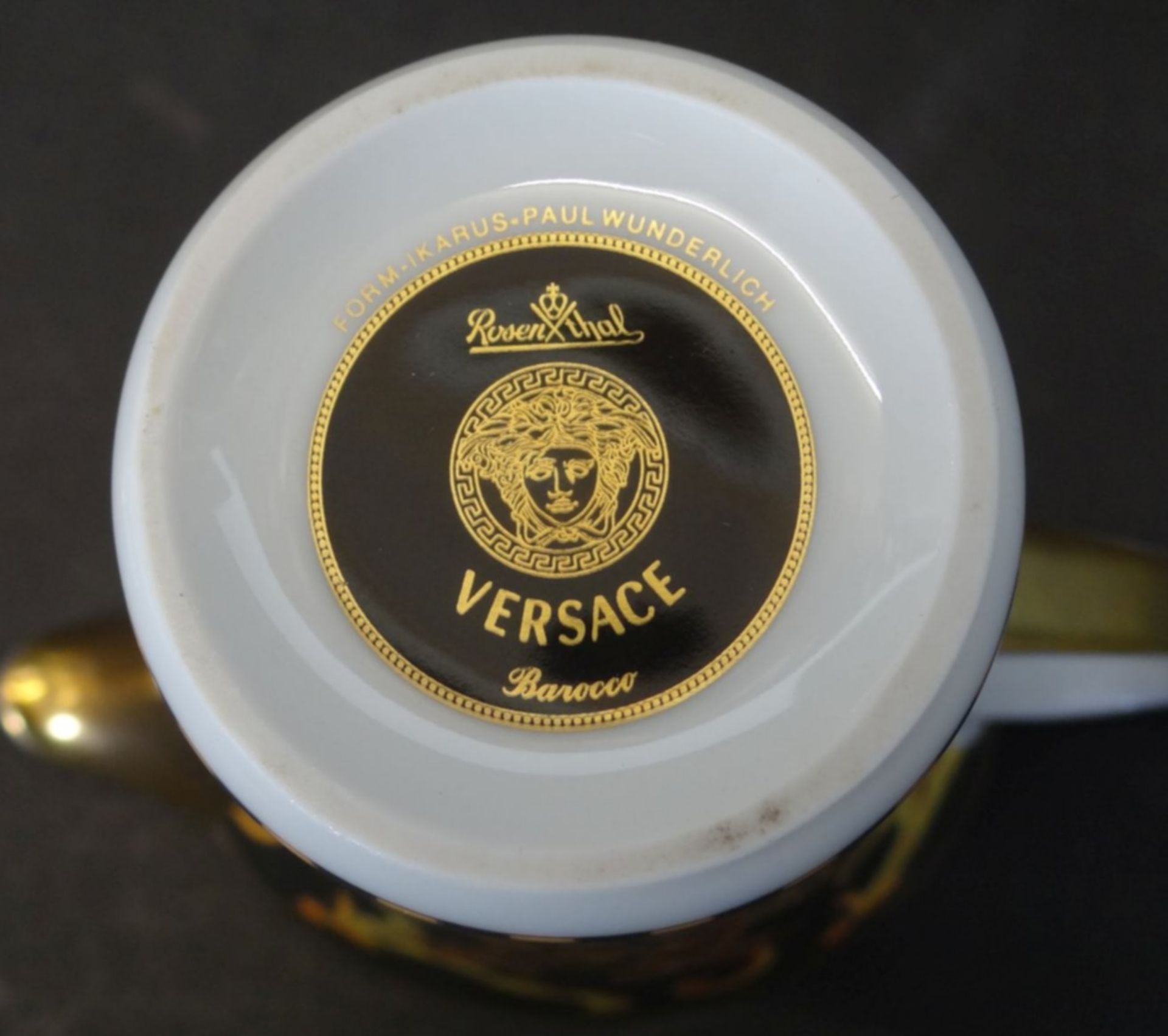 Milch+Zucker "Rosenthal" Versace, Dekor Barocco, H-13 cm - Bild 5 aus 5