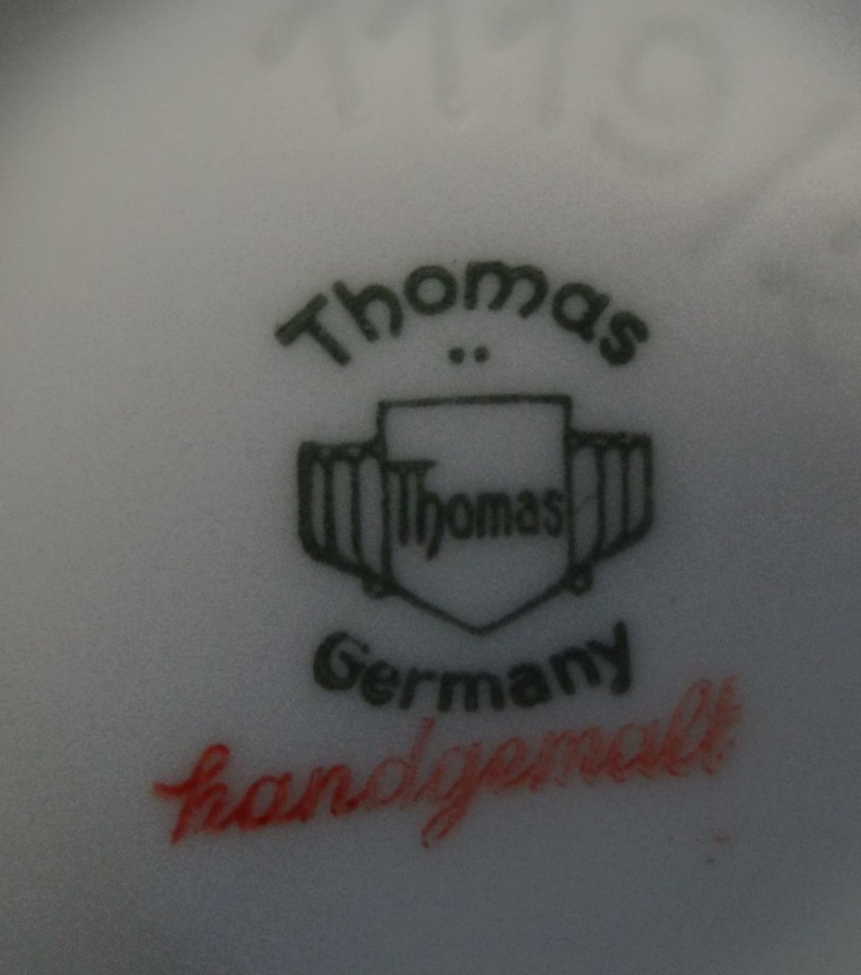 Vase "Tomas" Roter Drache und Silber-835- Rand, H-17 cm - Bild 5 aus 5