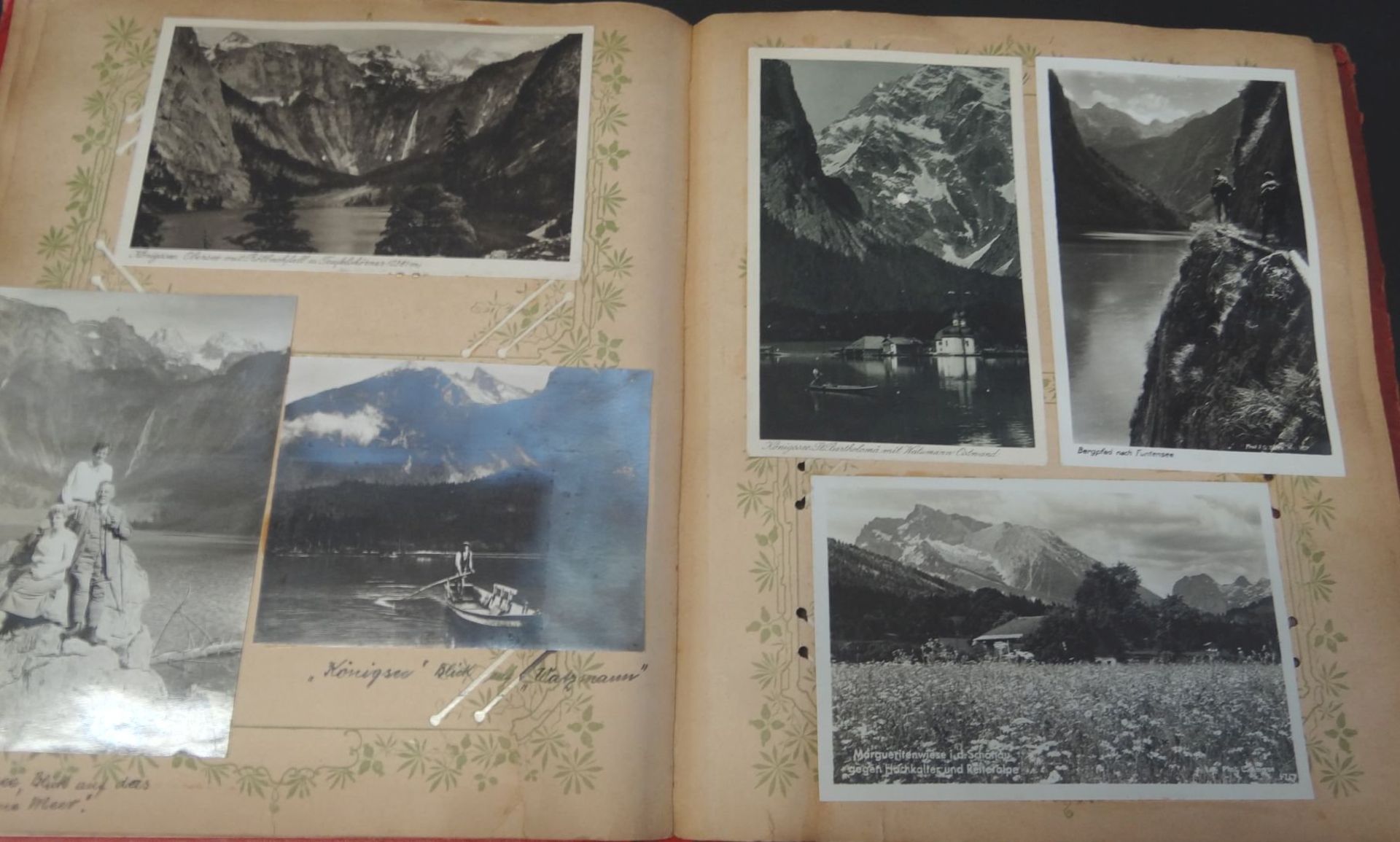 Postkaertenalbum mit ca. 107 Karten, auch einige Fotos,Reisen 1932--34, - Bild 6 aus 10