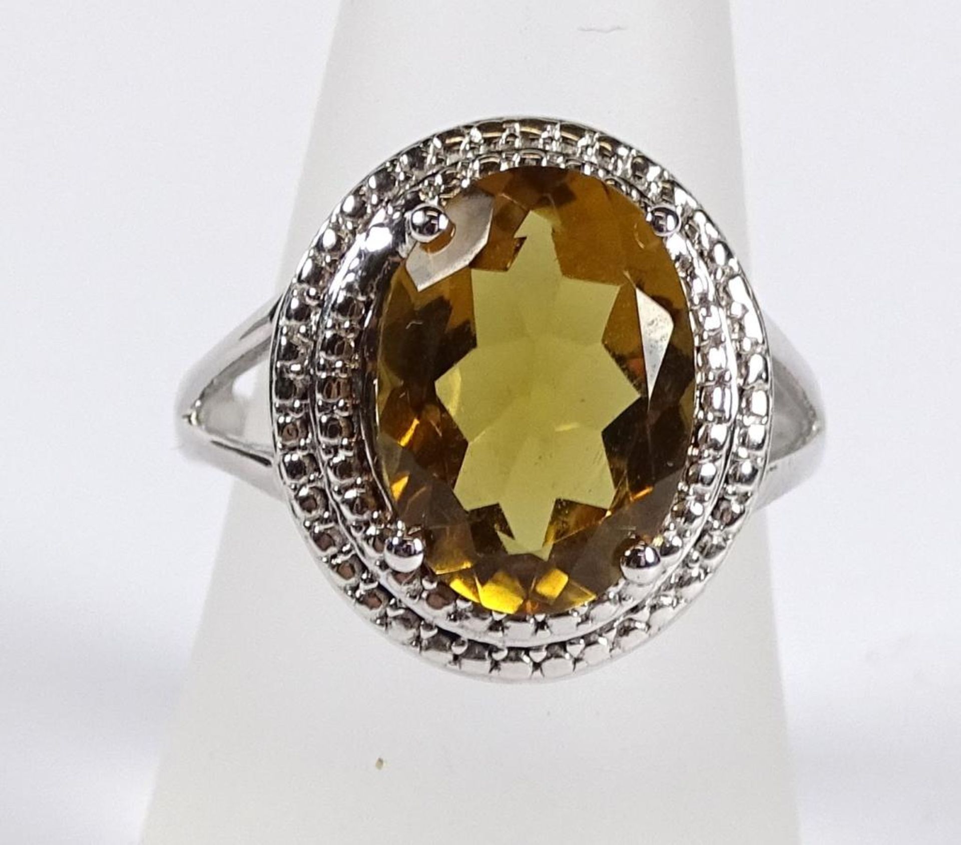 Ring,Silber -925-,Champagner Quarz,5,4gr.,RG 56