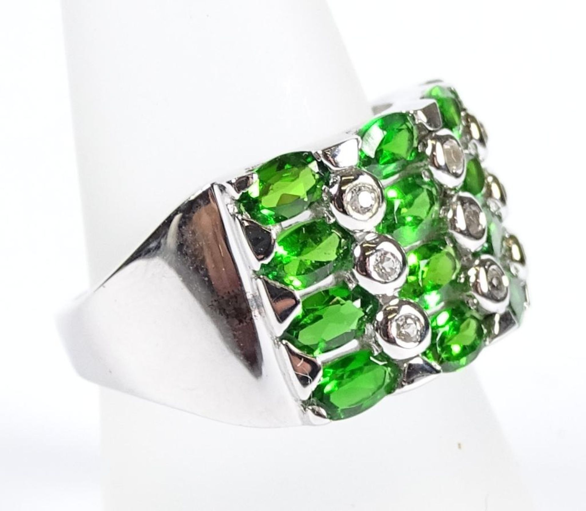 Ring,Silber -925-,Chromdiopside,6,5gr..RG 58 - Bild 2 aus 3